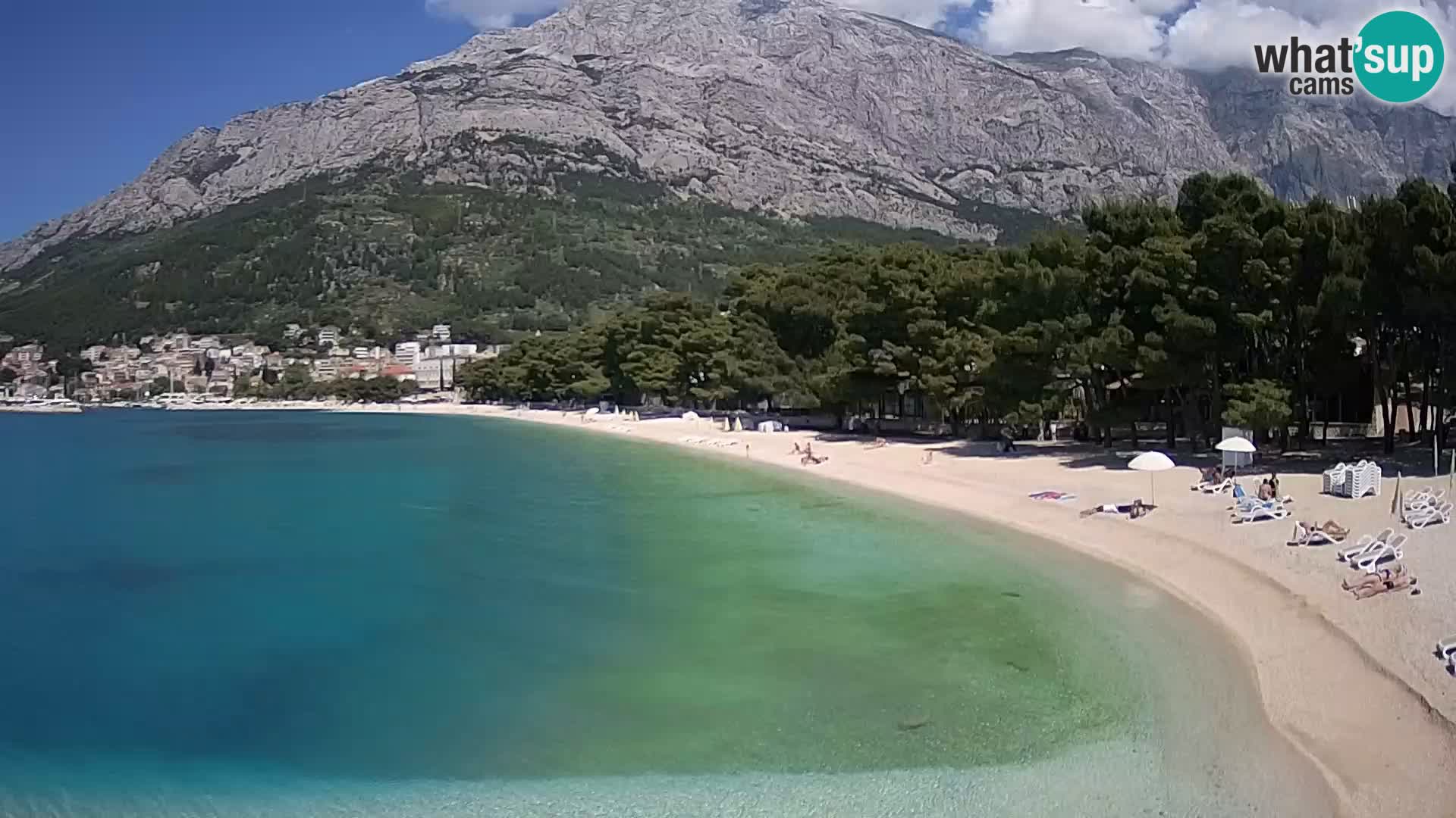 Webcam Basca Voda –  Borik, playa Nikolina