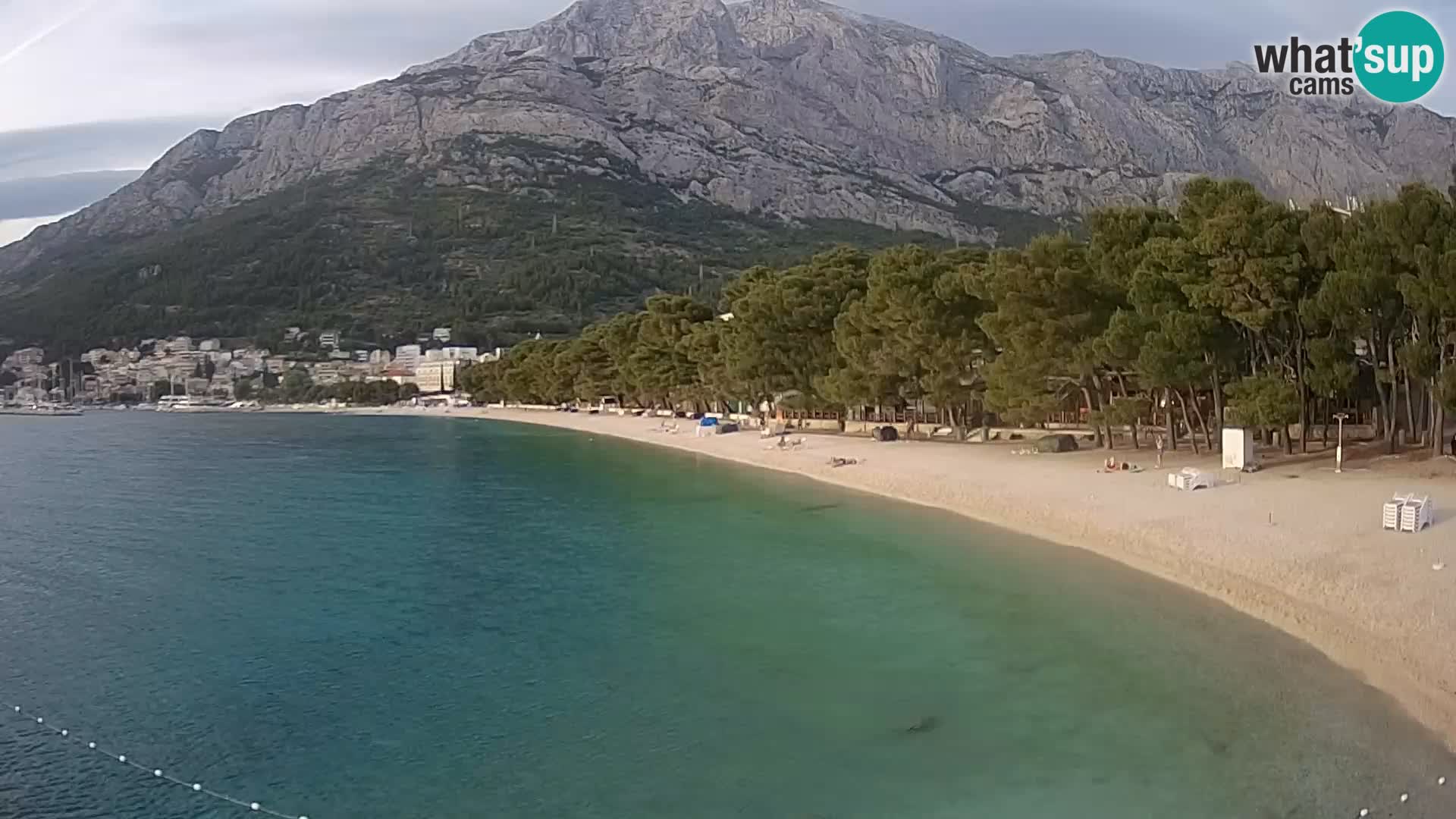Webcam Basca Voda –  Borik, playa Nikolina