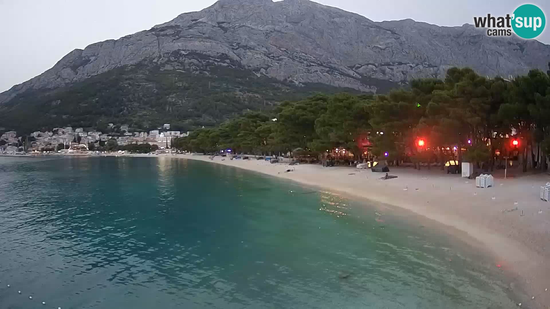 Webcam Live – Baška Voda – Borik, spiaggia Nikolina