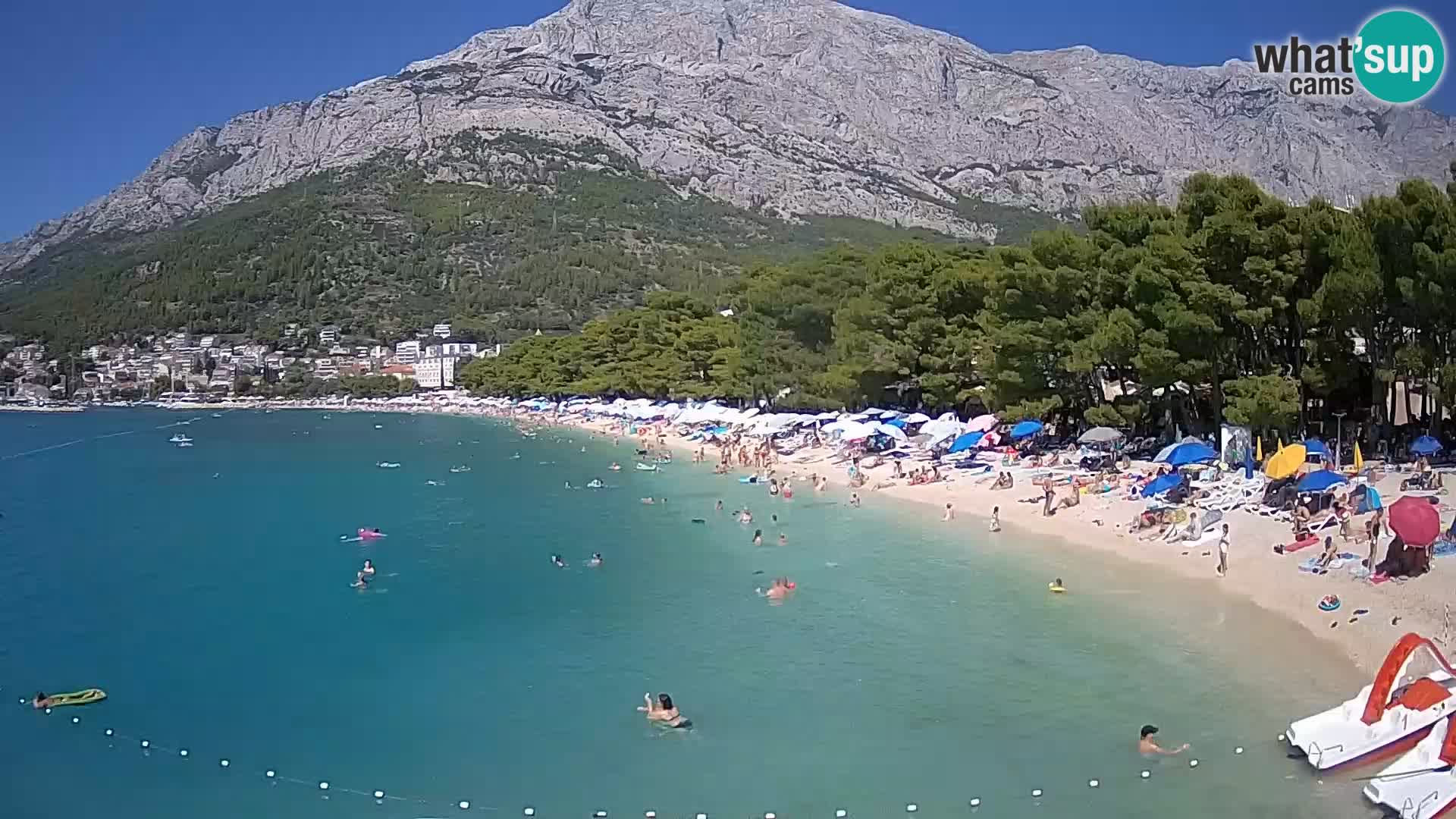 Webcam Live –  Baška Voda – Borik, Nikolina beach