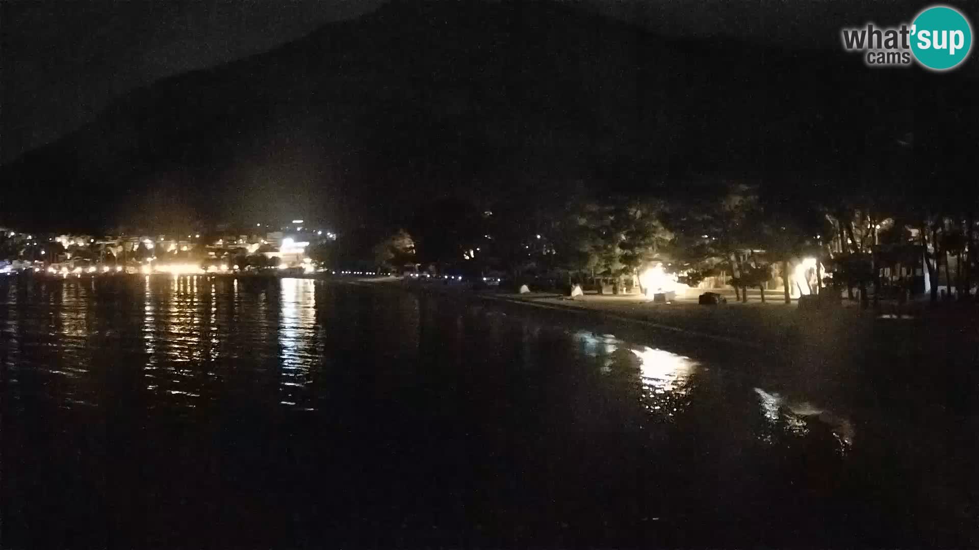 Webcam Live – Baška Voda – Borik, spiaggia Nikolina