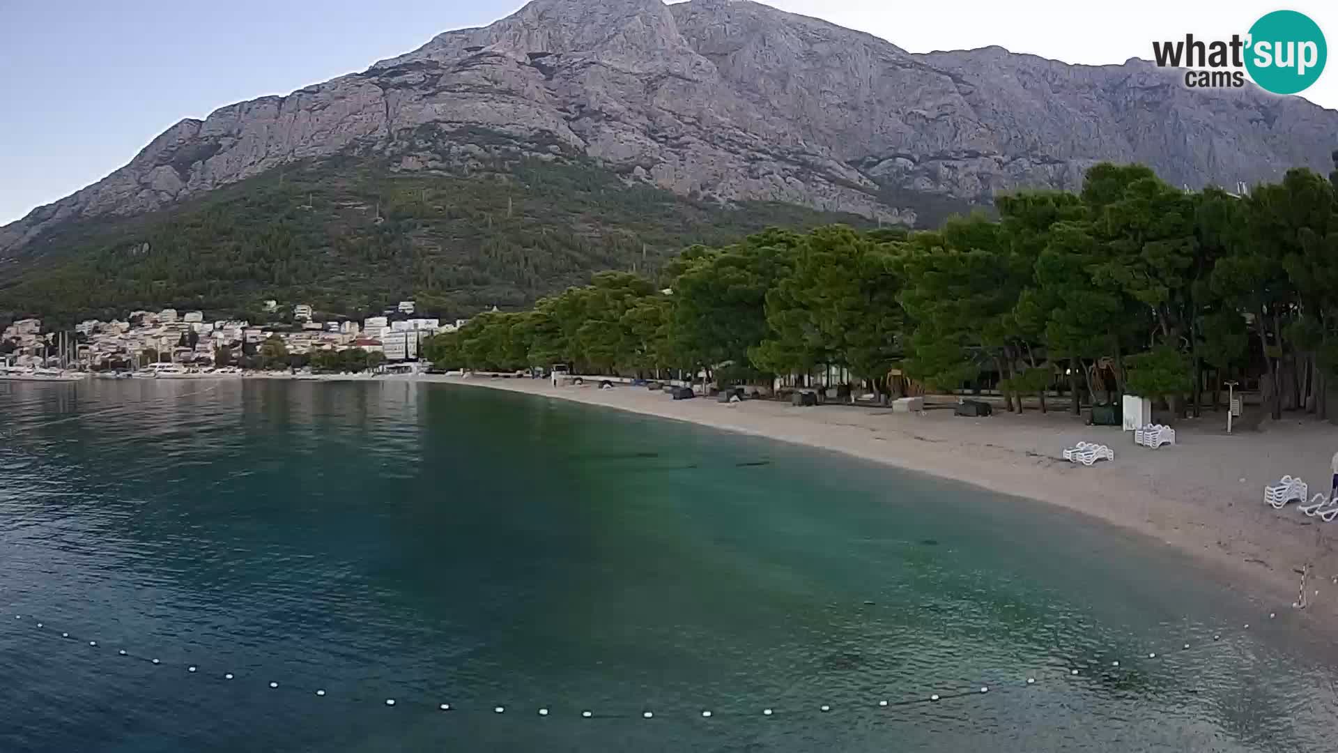 Webcam Baška Voda – Borik, plage Nikolina