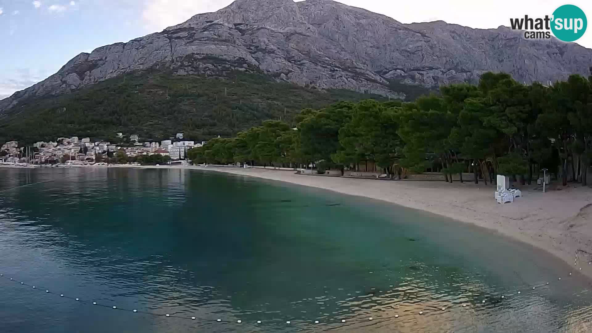 Webcam Live – Baška Voda – Borik, spiaggia Nikolina