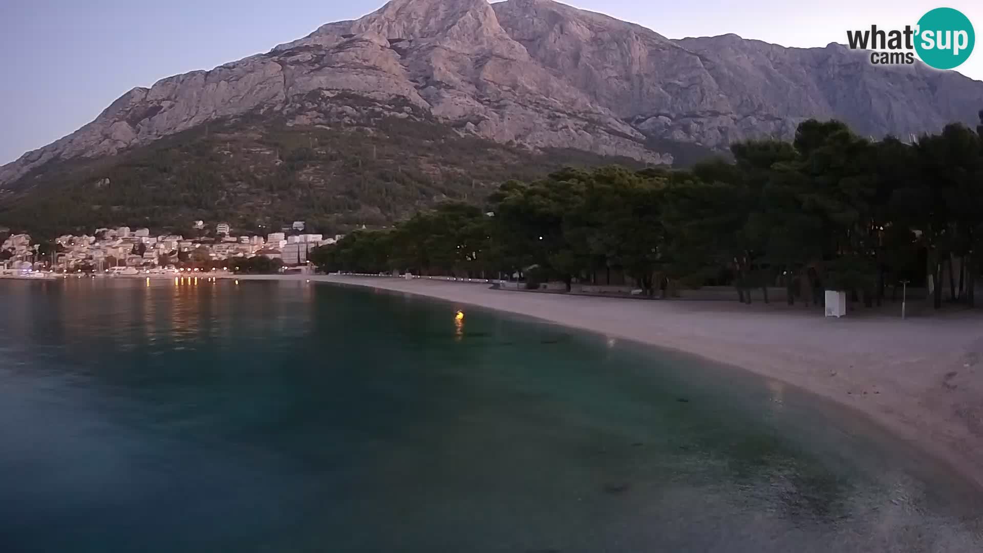 Webcam Live – Baška Voda – Borik, spiaggia Nikolina