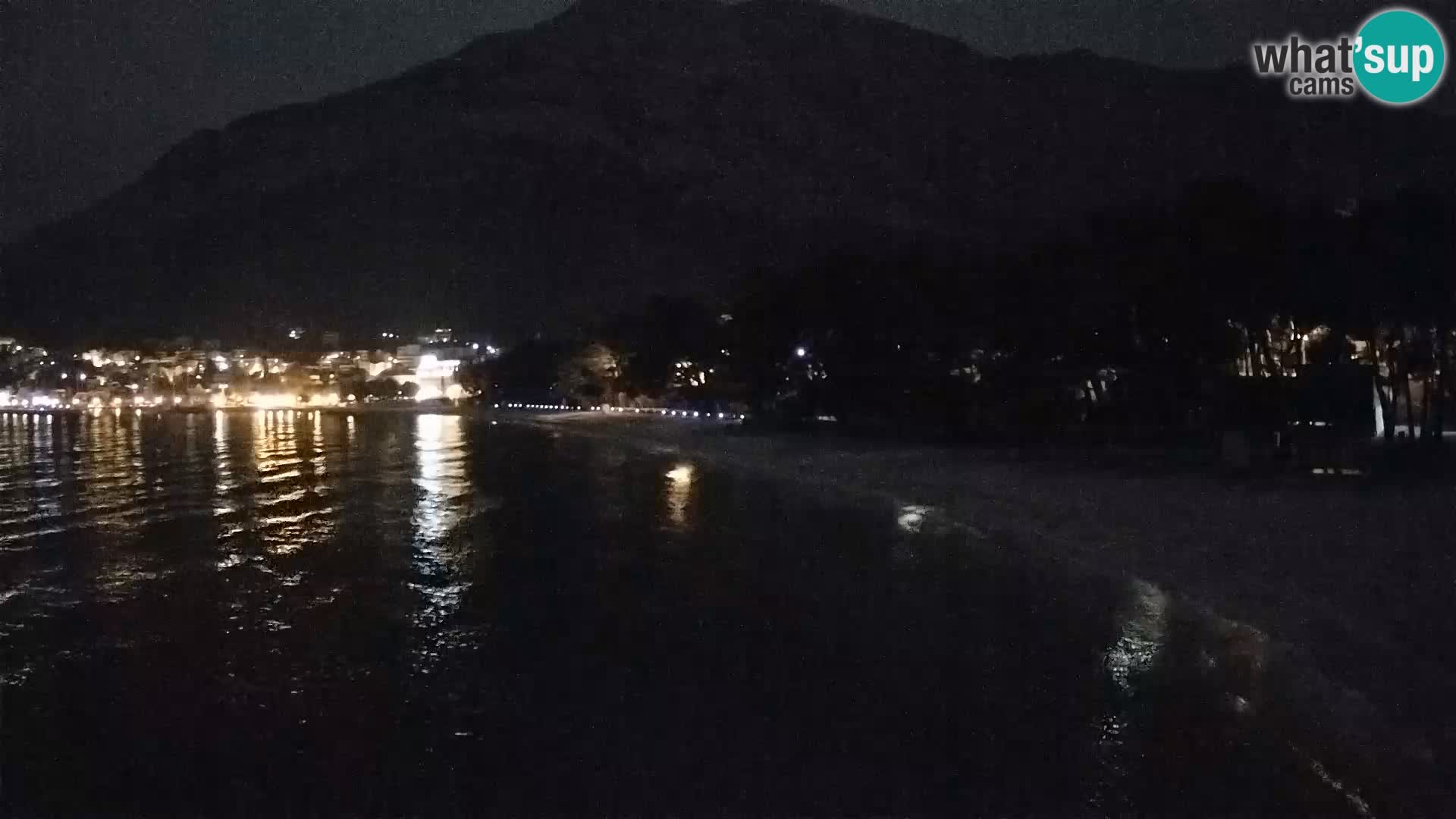 Spletna kamera – Baška Voda – Borik, pogled na plažo Nikolina