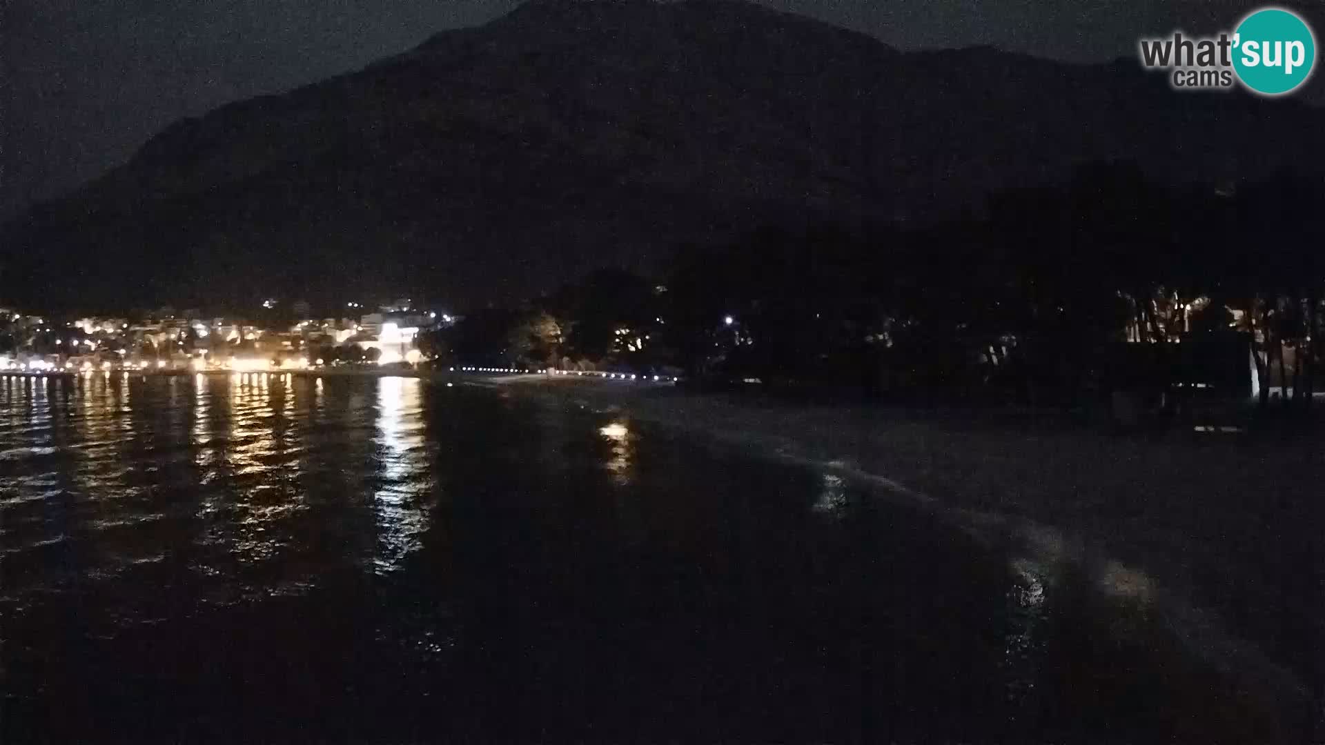 Webcam Live – Baška Voda – Borik, spiaggia Nikolina