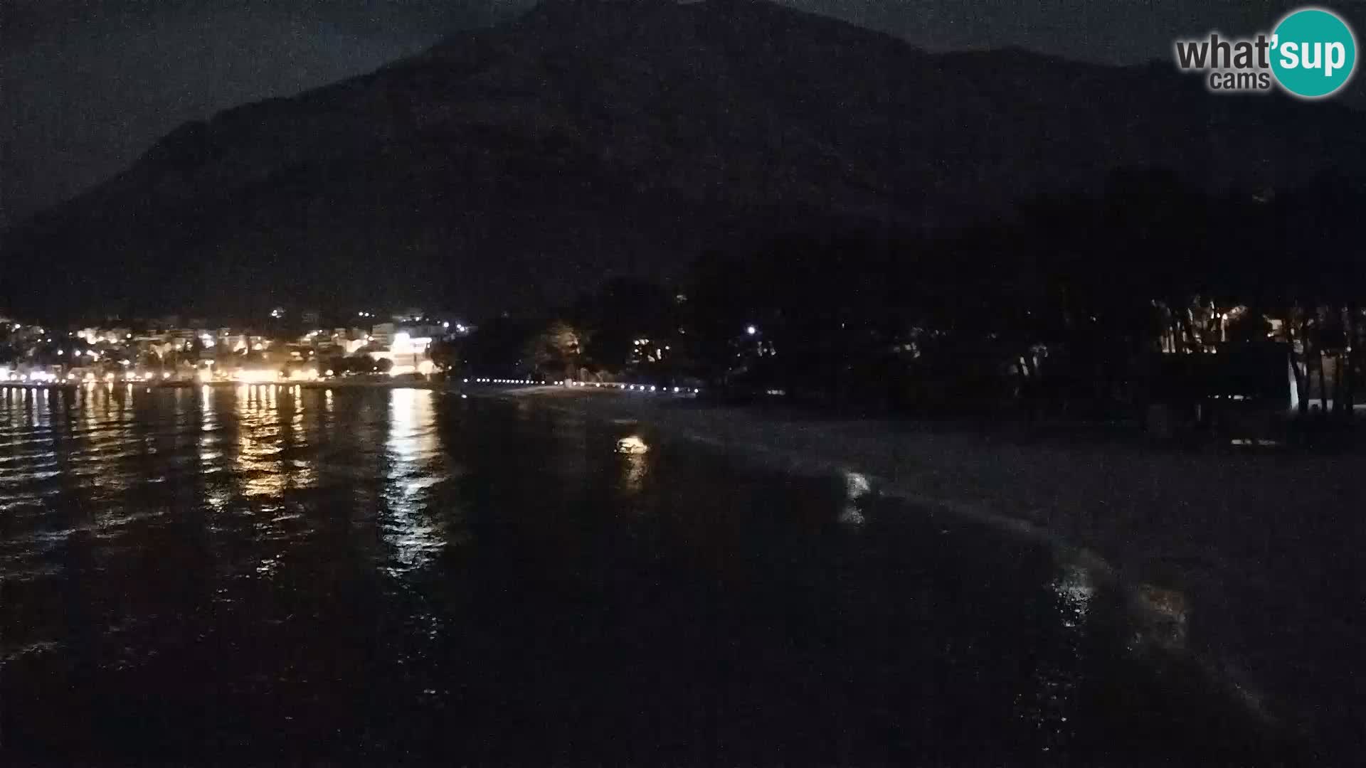 Spletna kamera – Baška Voda – Borik, pogled na plažo Nikolina