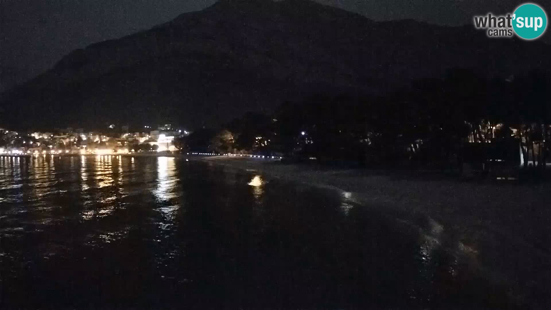 Spletna kamera – Baška Voda – Borik, pogled na plažo Nikolina