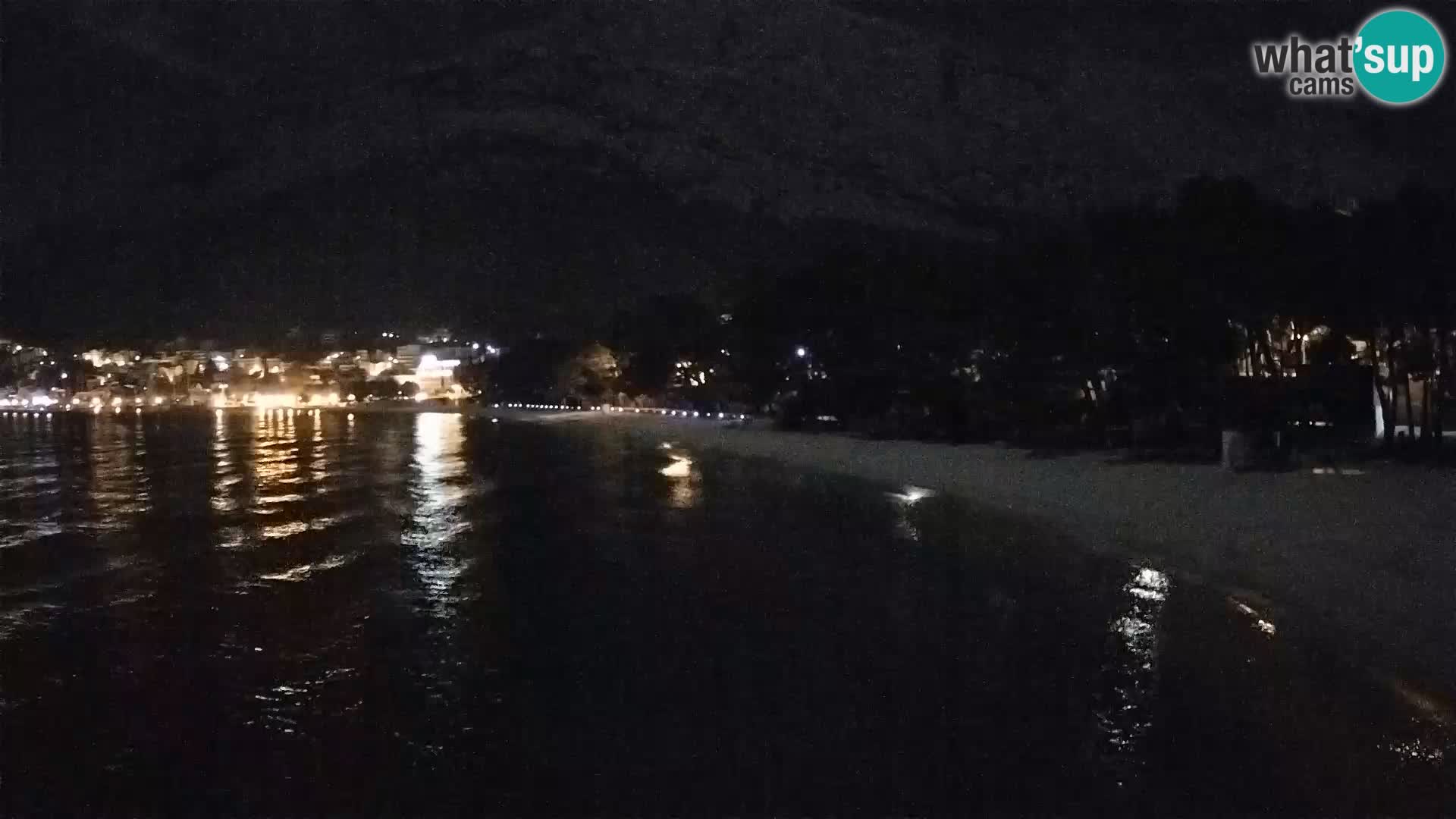 Webcam Live – Baška Voda – Borik, spiaggia Nikolina