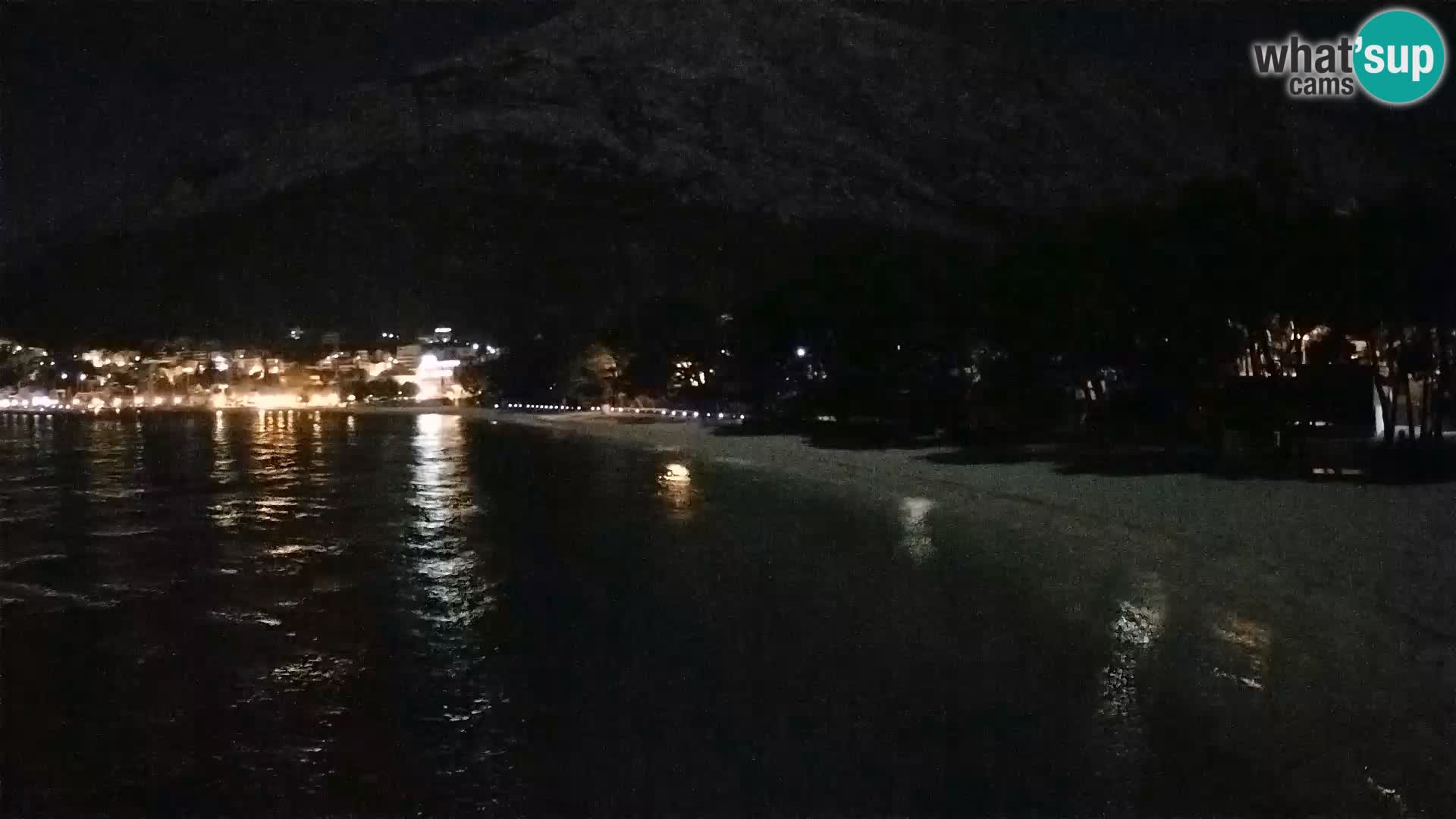 Webcam Live – Baška Voda – Borik, spiaggia Nikolina