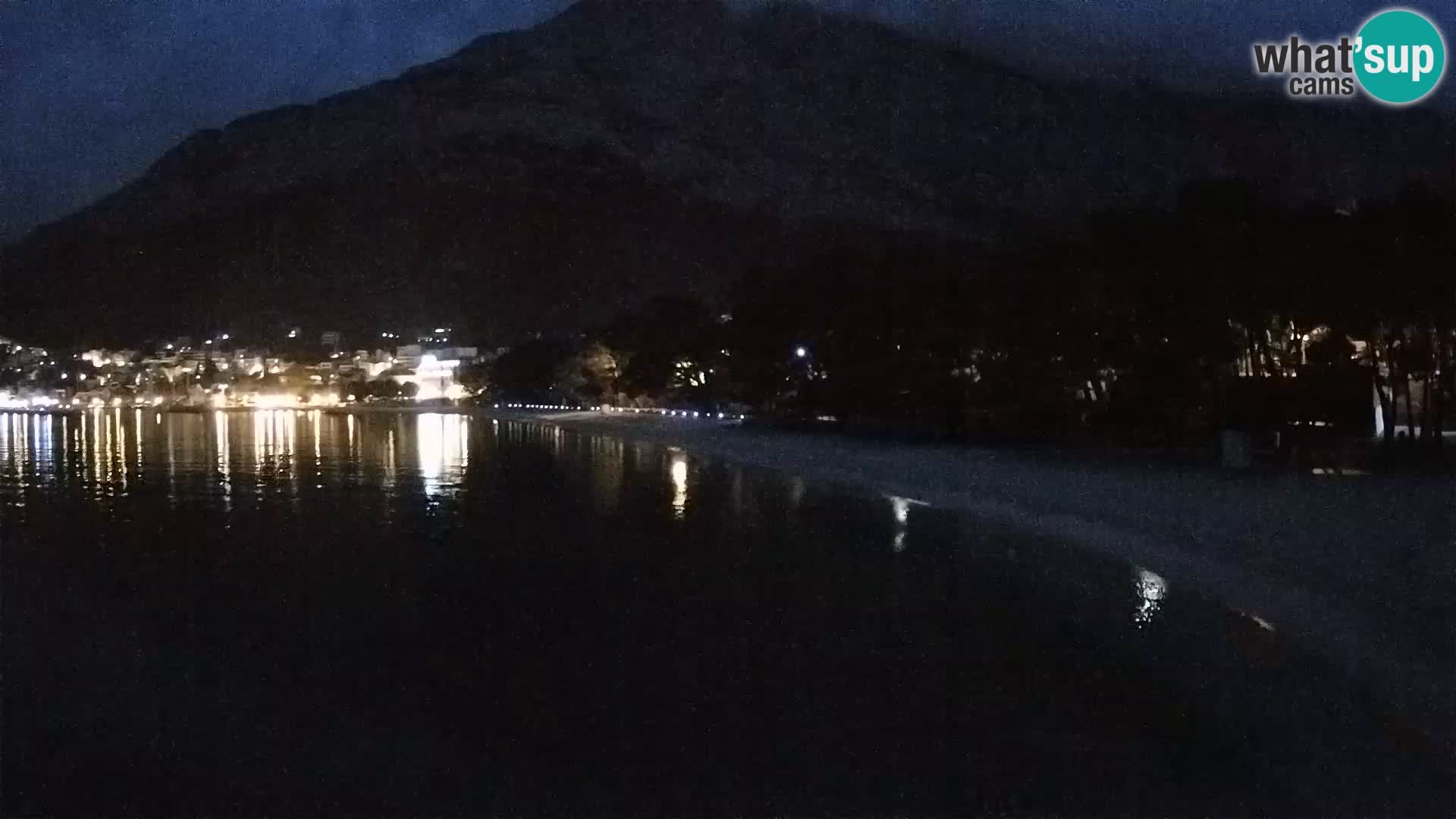 Spletna kamera – Baška Voda – Borik, pogled na plažo Nikolina