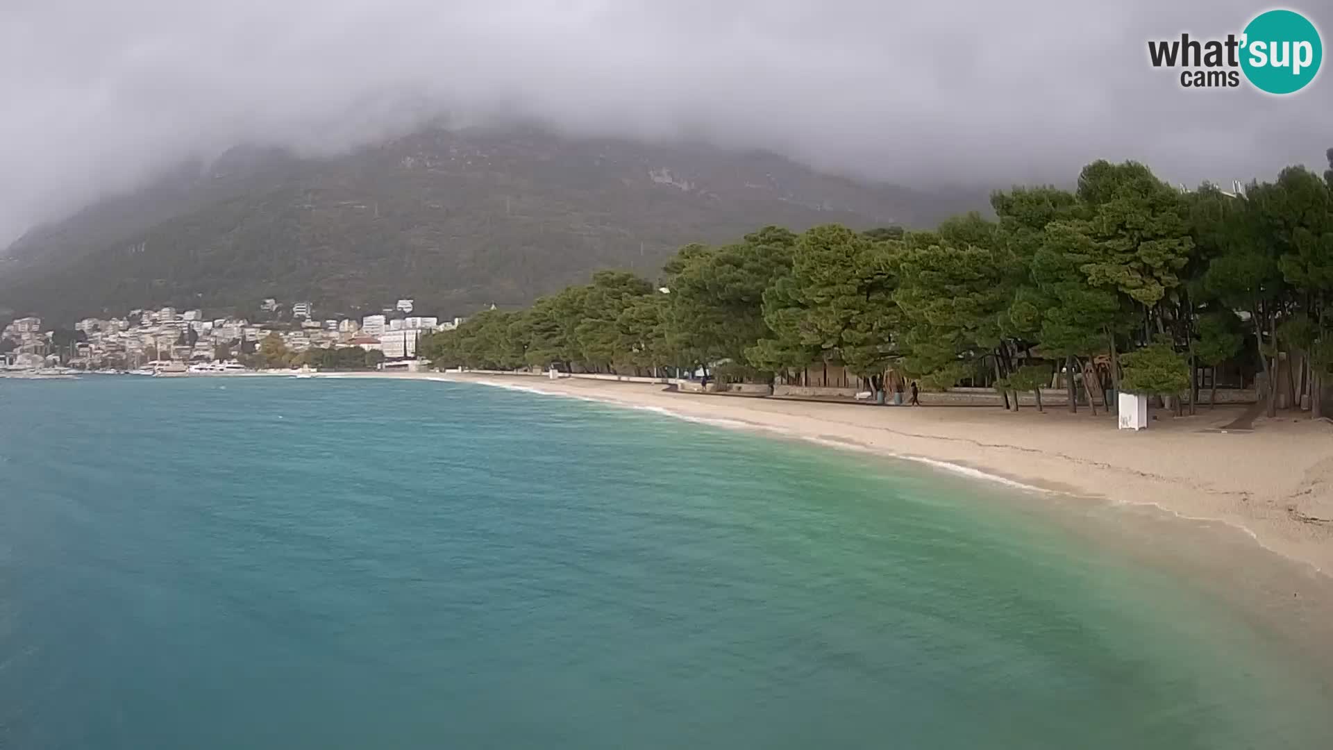 Webcam Live – Baška Voda – Borik, spiaggia Nikolina