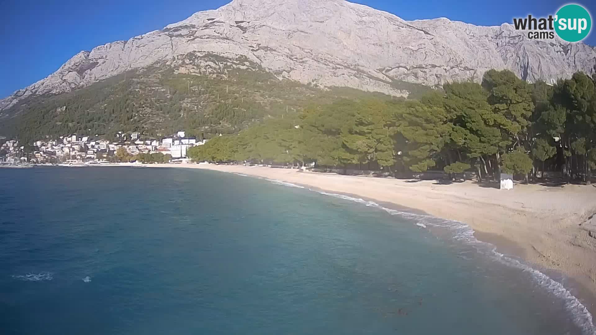 Webcam Live – Baška Voda – Borik, spiaggia Nikolina