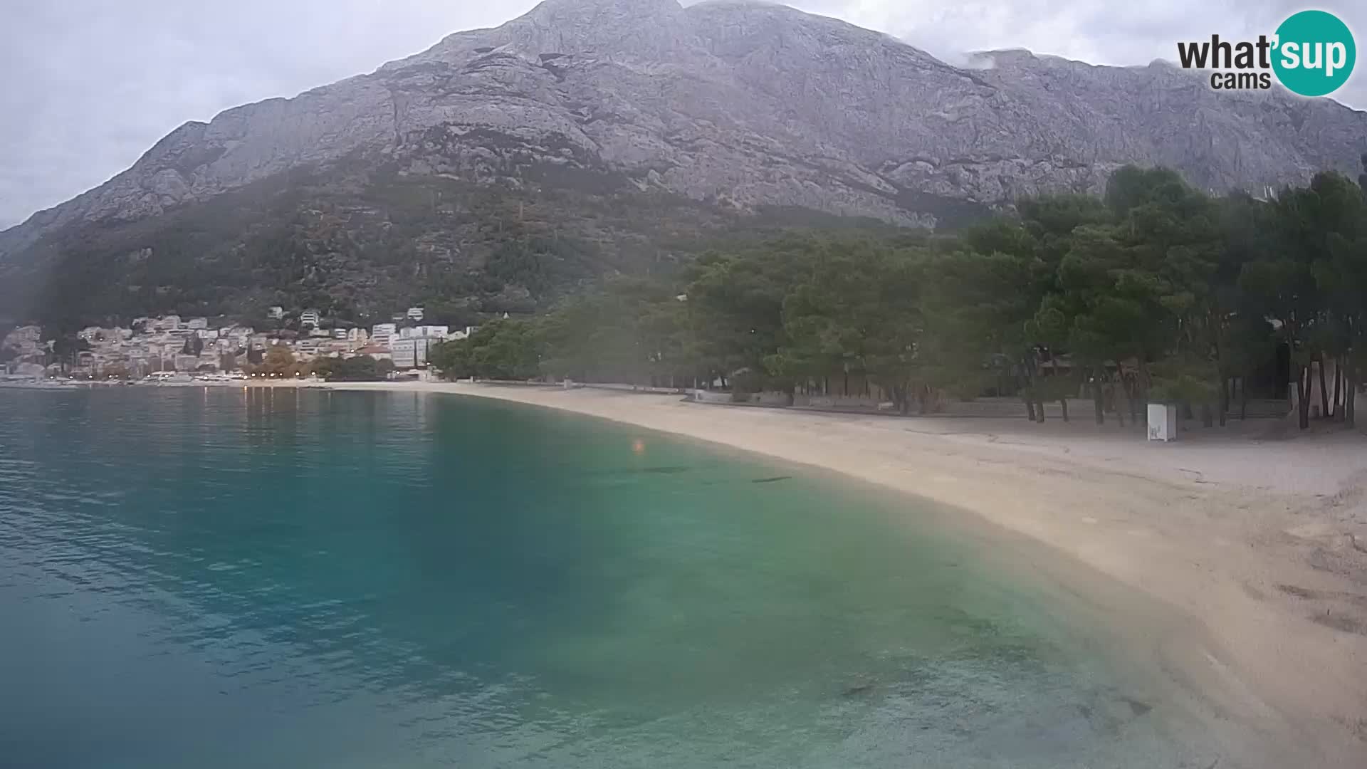 Webcam Basca Voda –  Borik, playa Nikolina