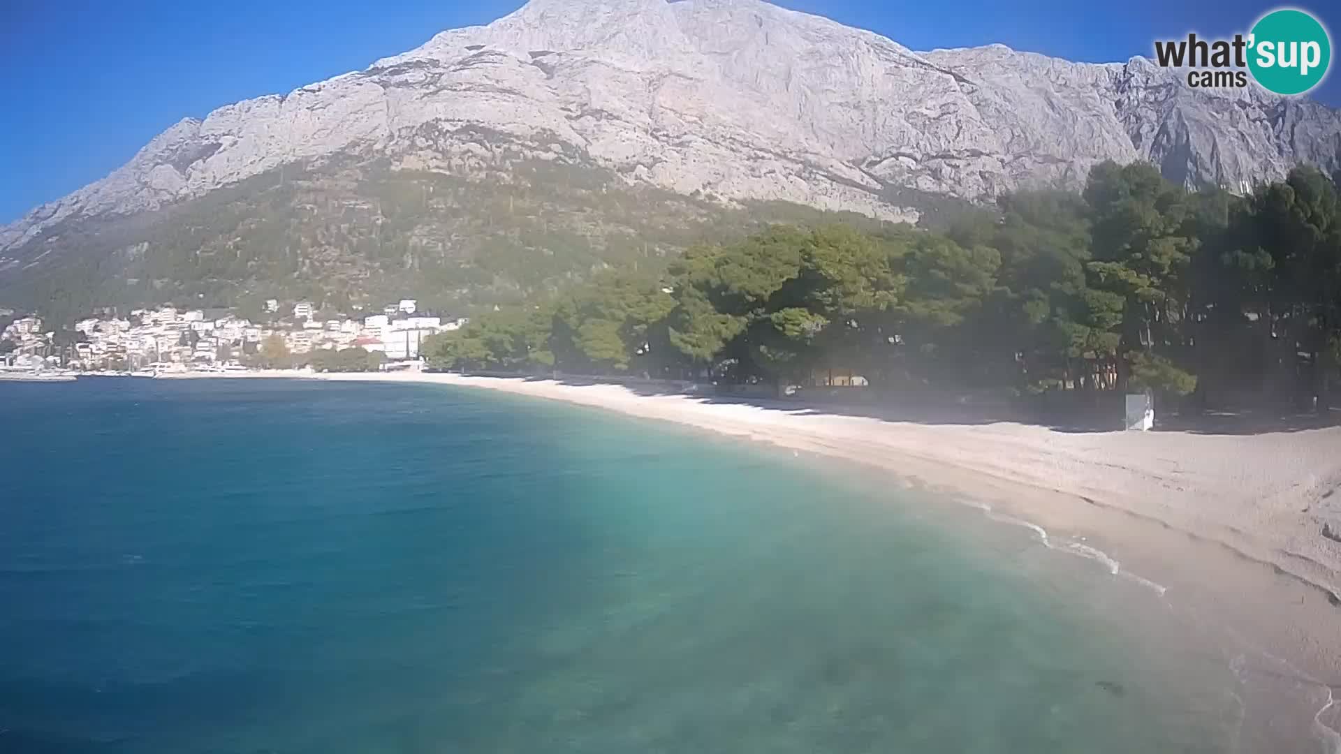 Webcam Live – Baška Voda – Borik, spiaggia Nikolina