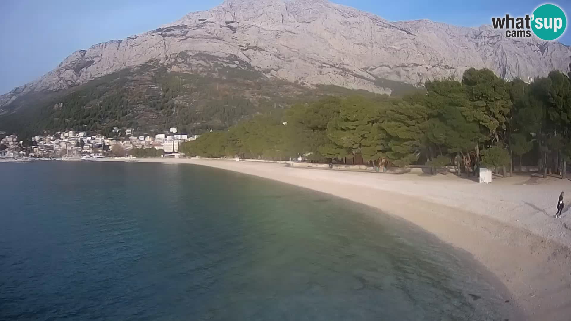 Webcam Basca Voda –  Borik, playa Nikolina