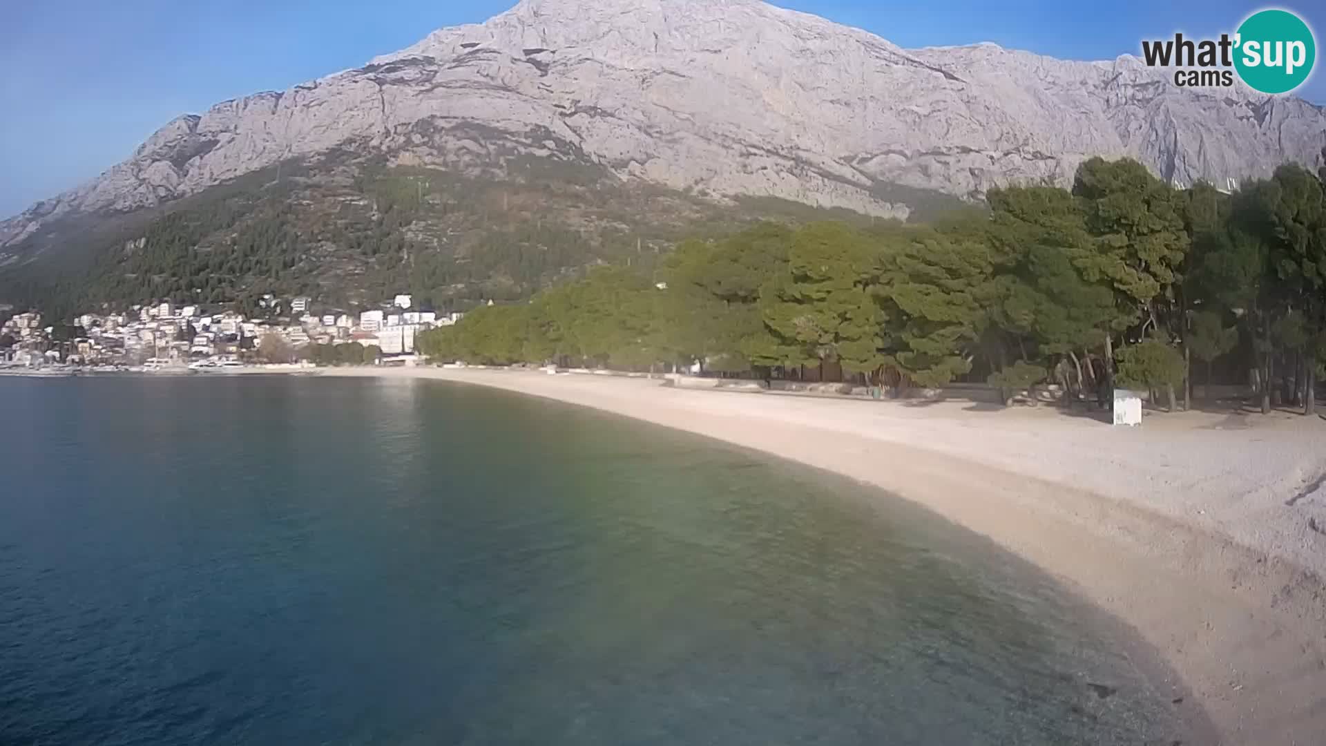 Webcam Basca Voda –  Borik, playa Nikolina