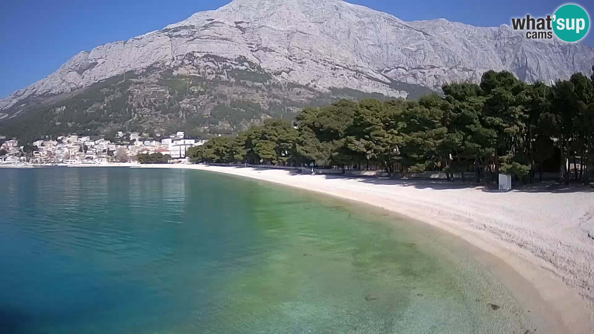 Webcam Baška Voda – Borik, plage Nikolina