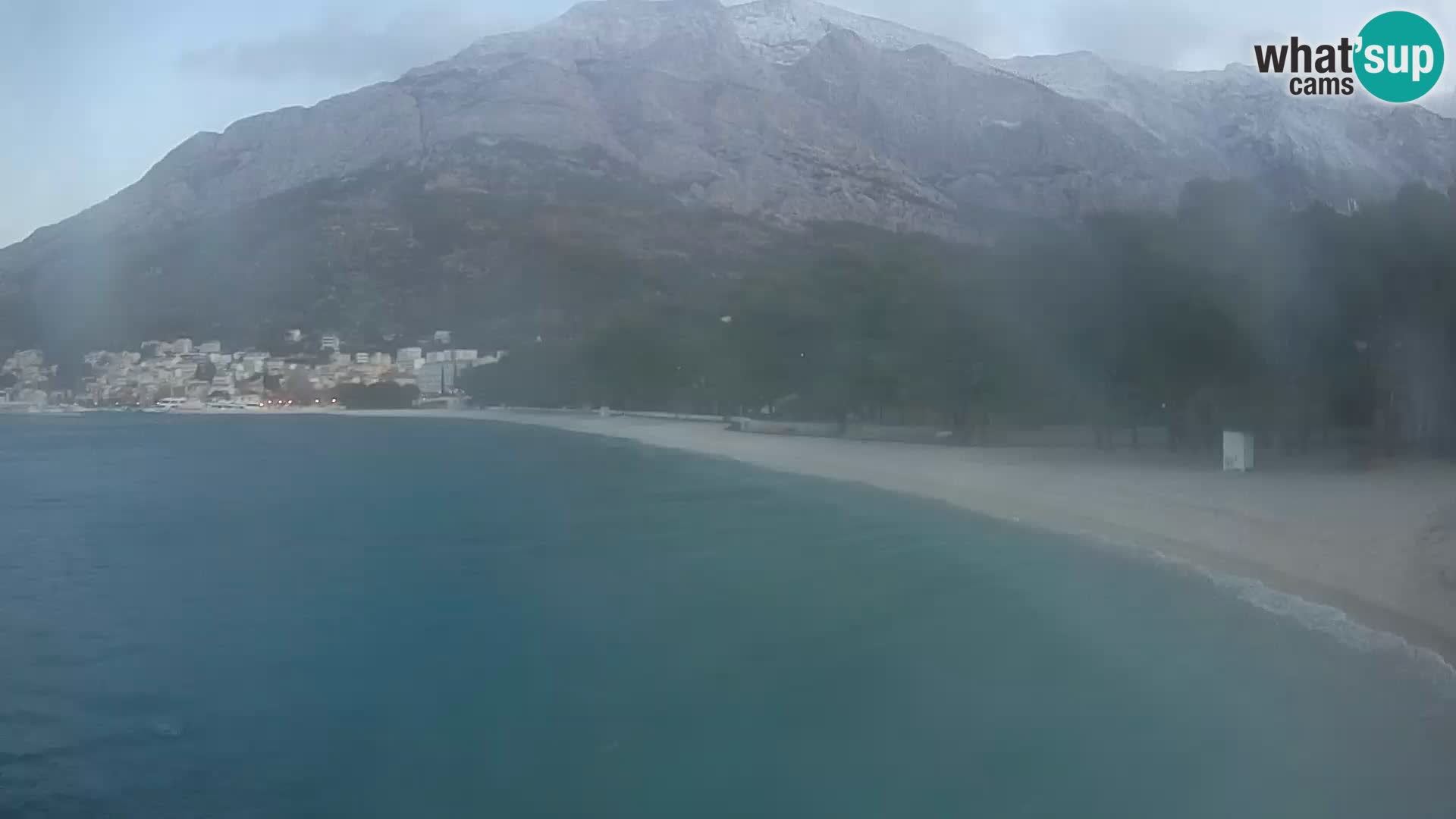 Webcam Baška Voda – Borik, plage Nikolina