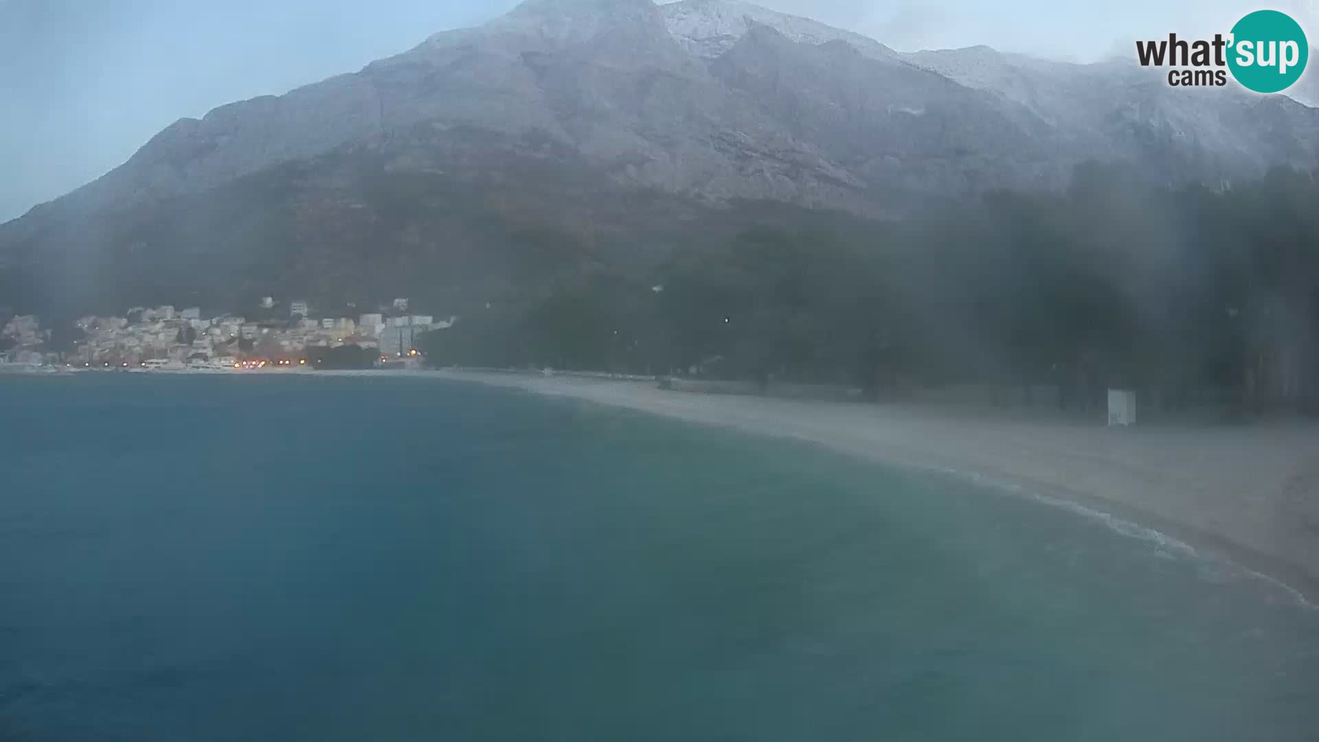 Webcam Live – Baška Voda – Borik, spiaggia Nikolina