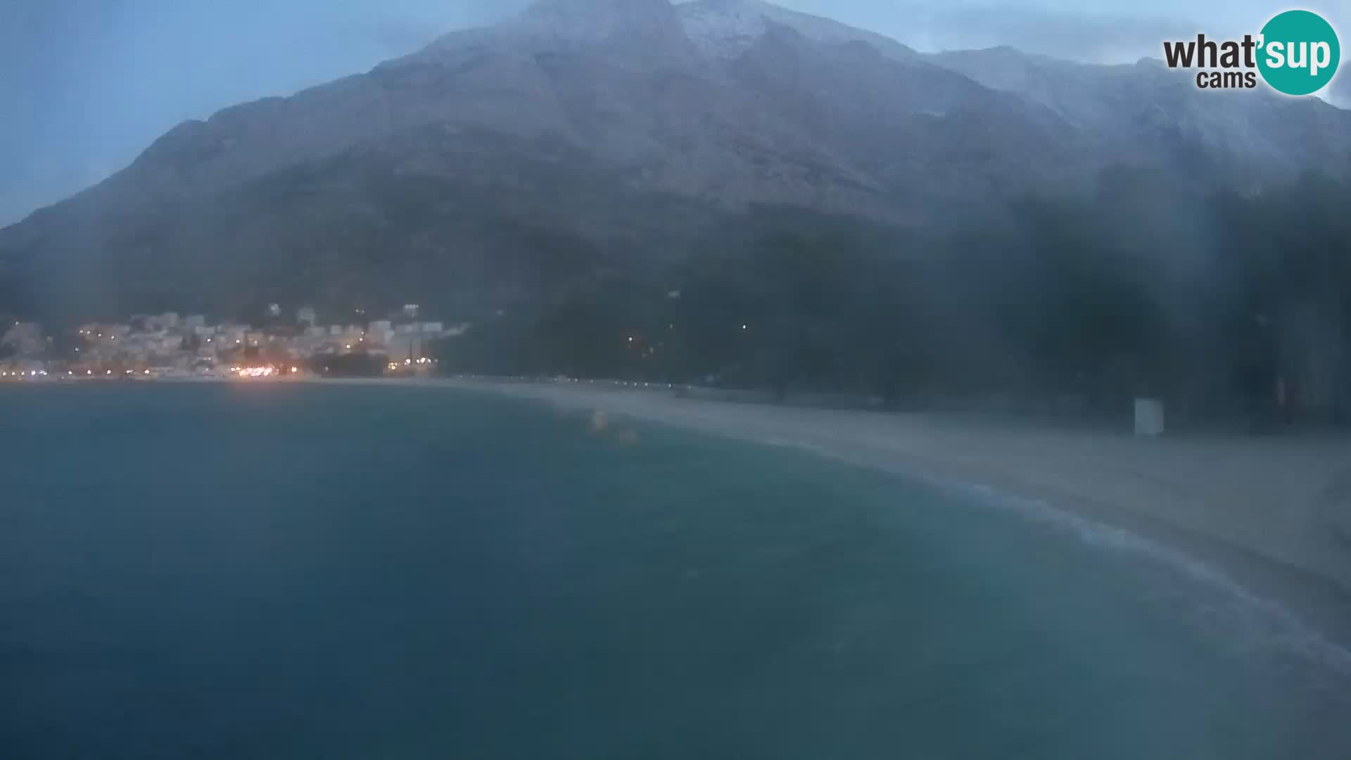 Webcam Live – Baška Voda – Borik, spiaggia Nikolina