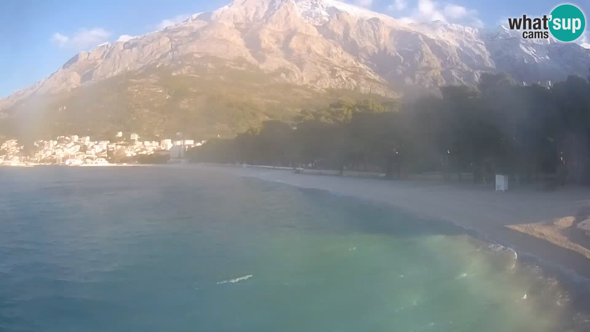 Webcam Live – Baška Voda – Borik, spiaggia Nikolina