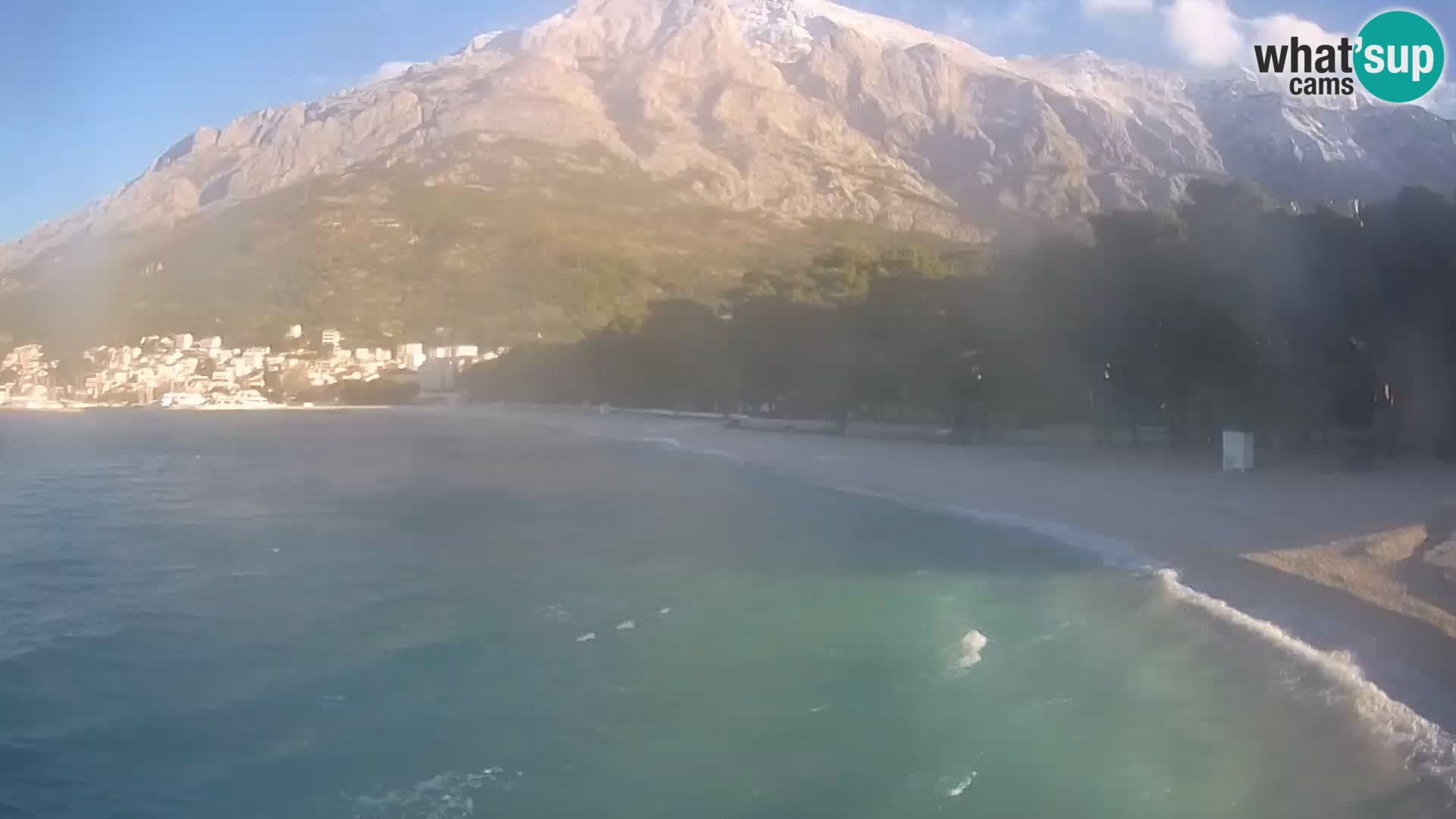 Webcam Live – Baška Voda – Borik, spiaggia Nikolina