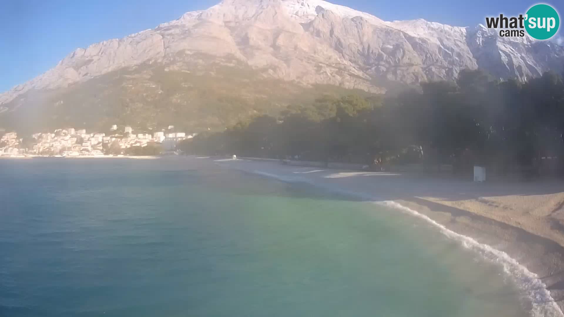 Webcam Baška Voda – Borik, plage Nikolina