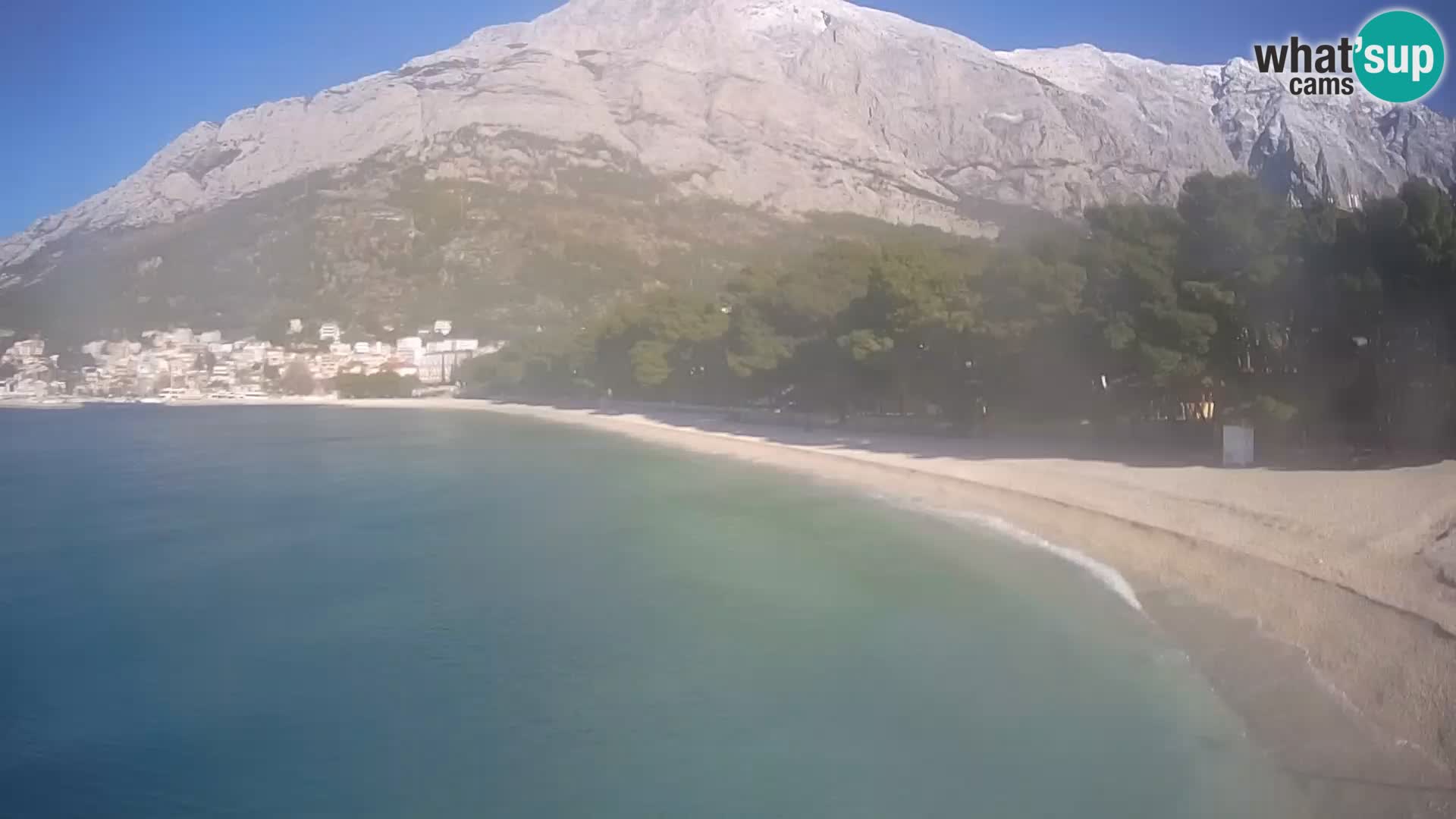 Webcam Baška Voda – Borik, plage Nikolina