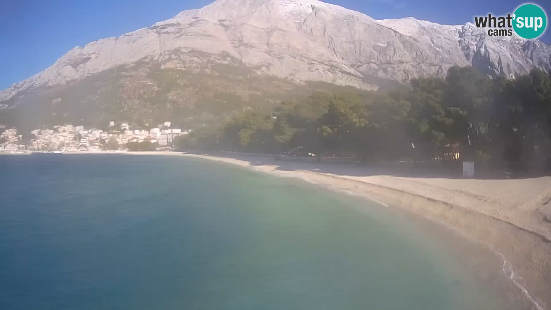 Webcam Baška Voda – Borik, plage Nikolina