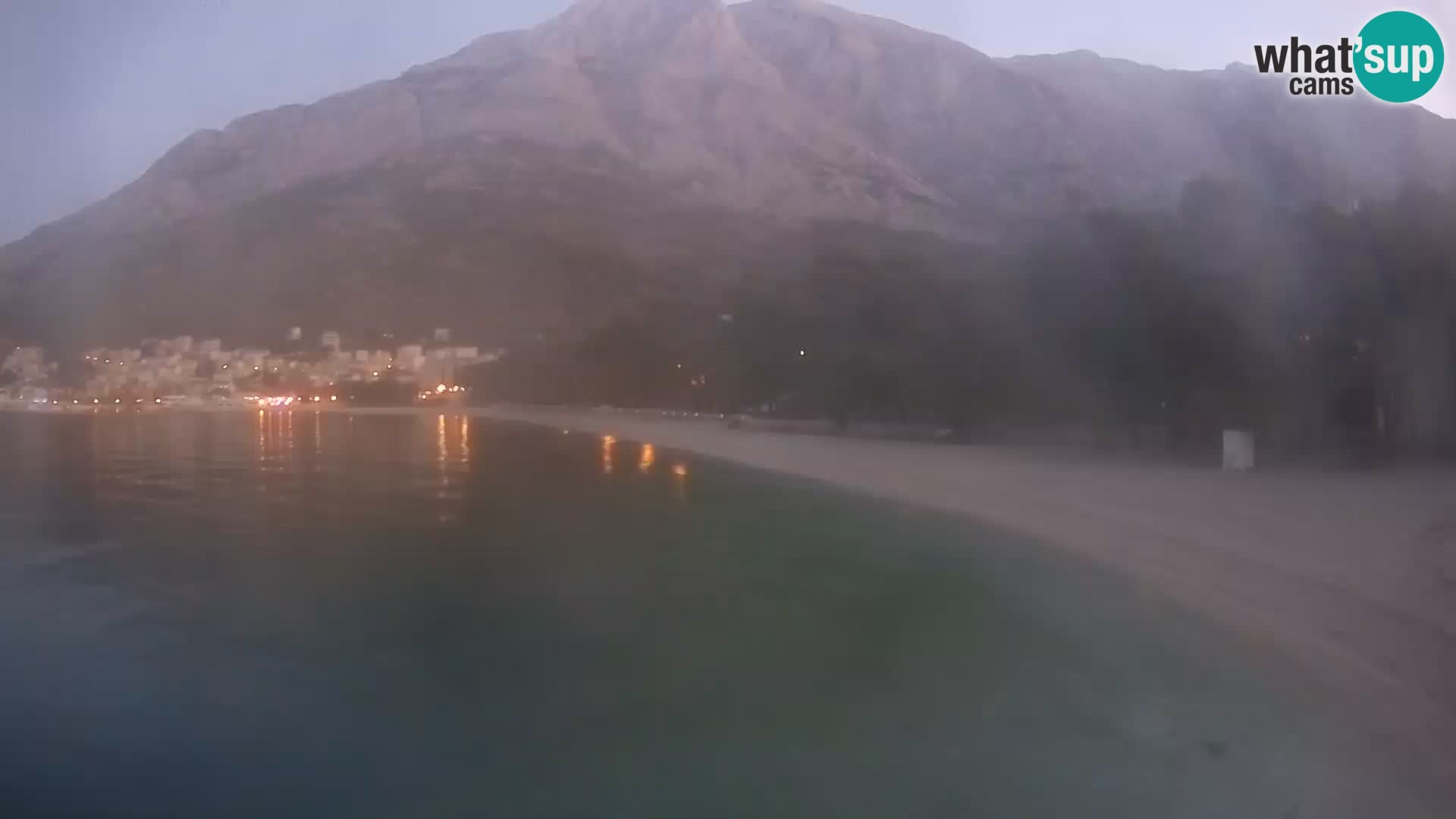 Webcam Live – Baška Voda – Borik, spiaggia Nikolina