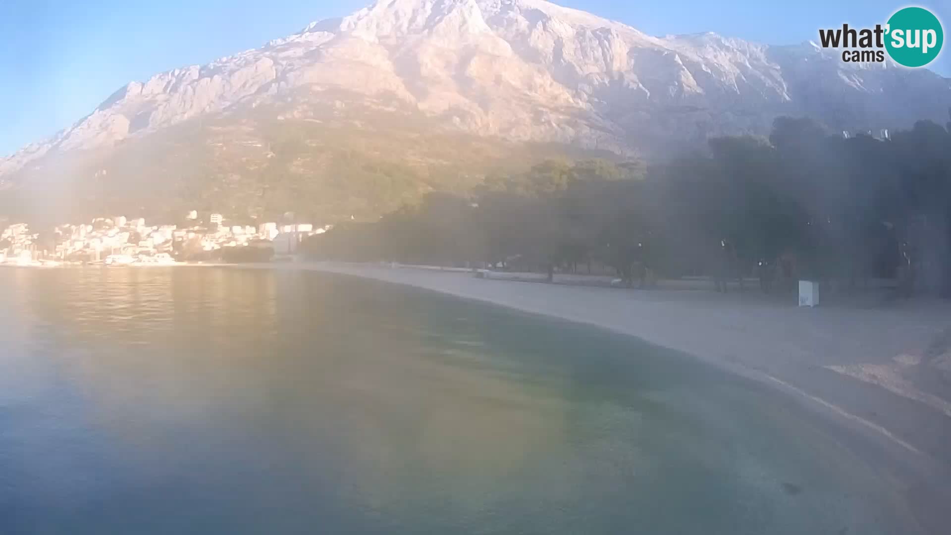 Webcam Live – Baška Voda – Borik, spiaggia Nikolina