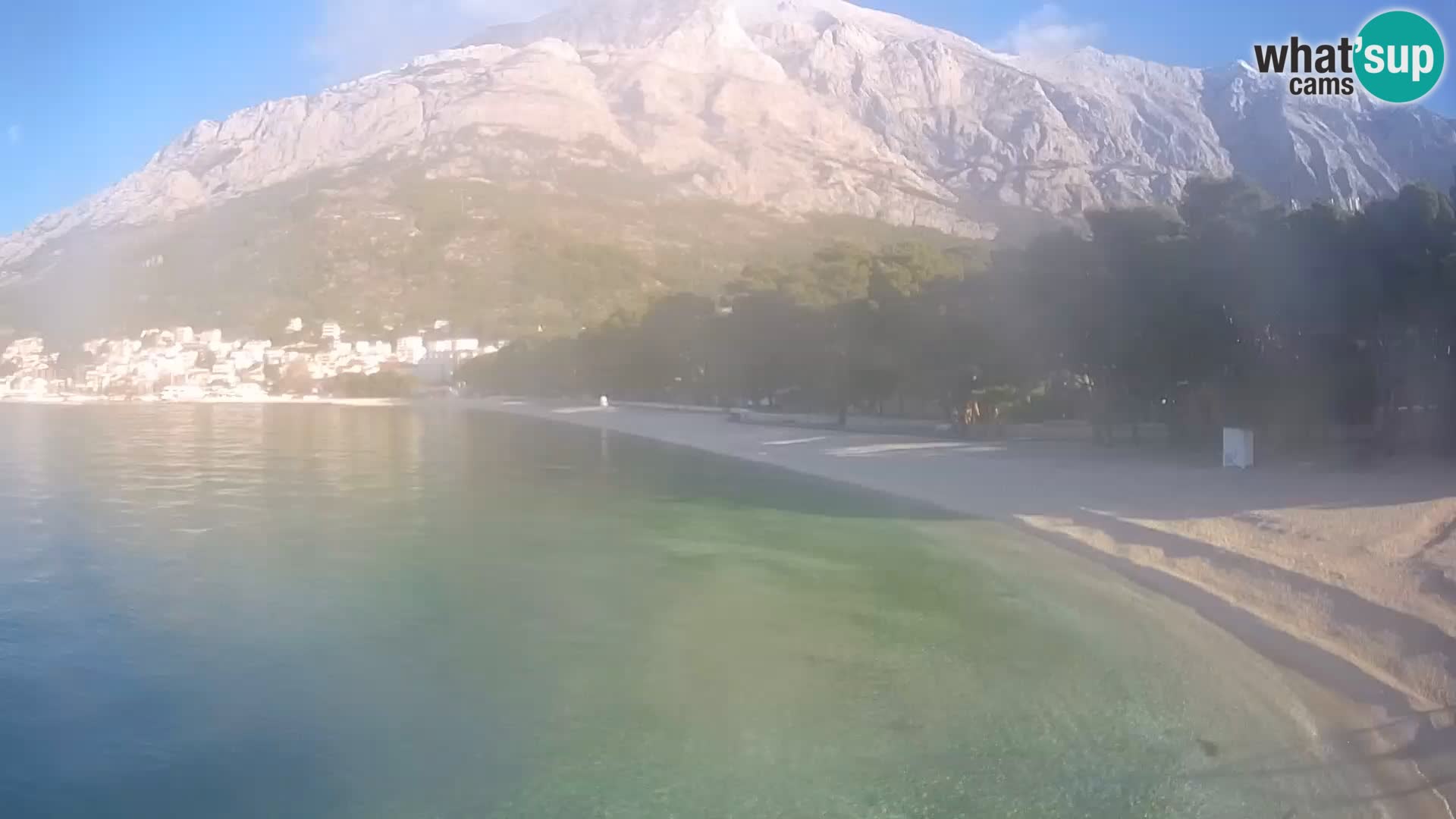 Webcam Live – Baška Voda – Borik, spiaggia Nikolina