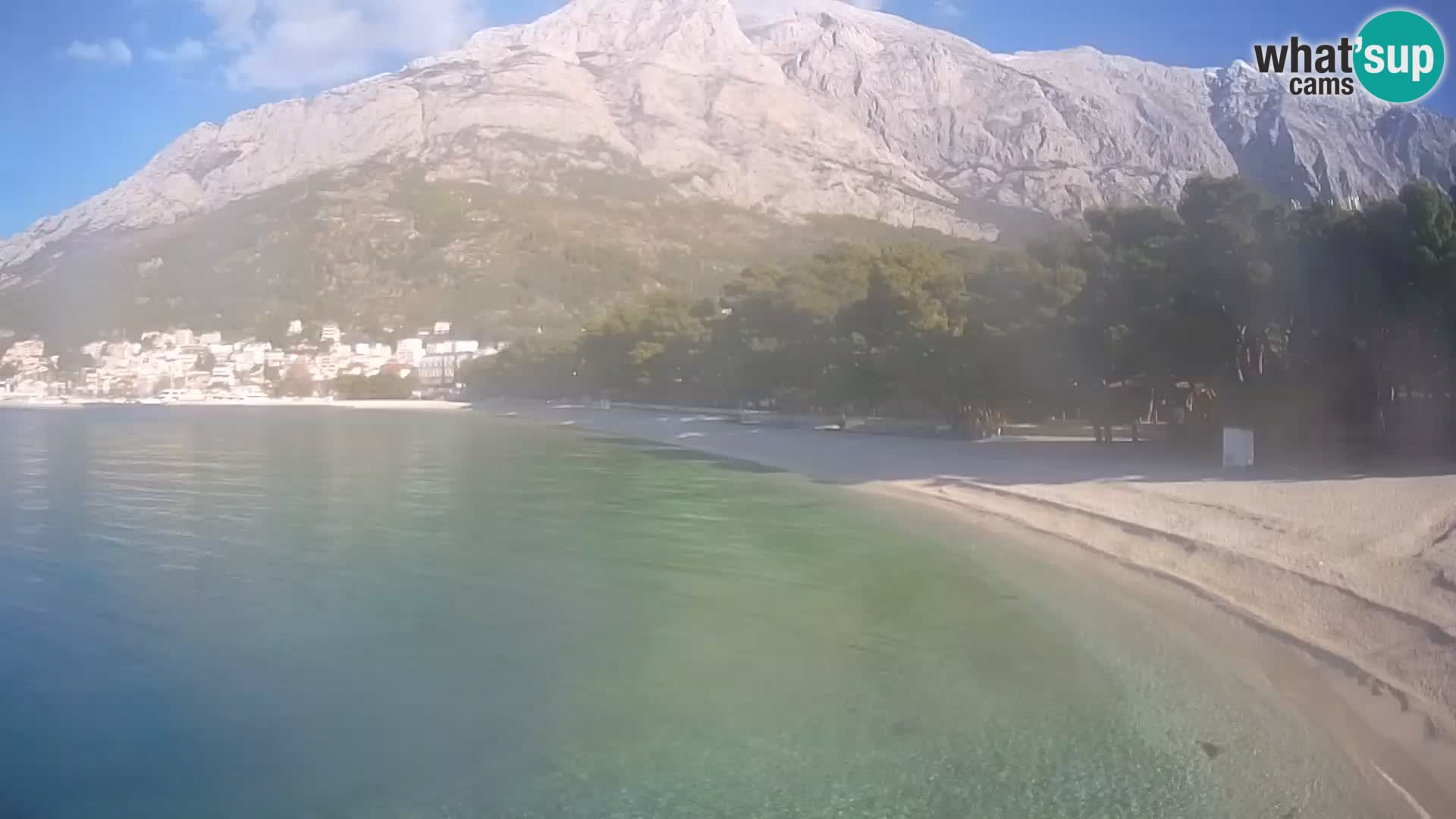 Webcam Baška Voda – Borik, plage Nikolina