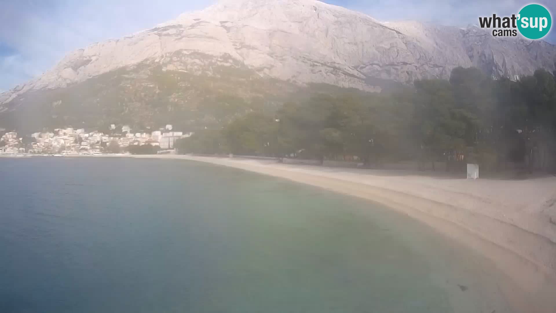 Webcam Baška Voda – Borik, plage Nikolina