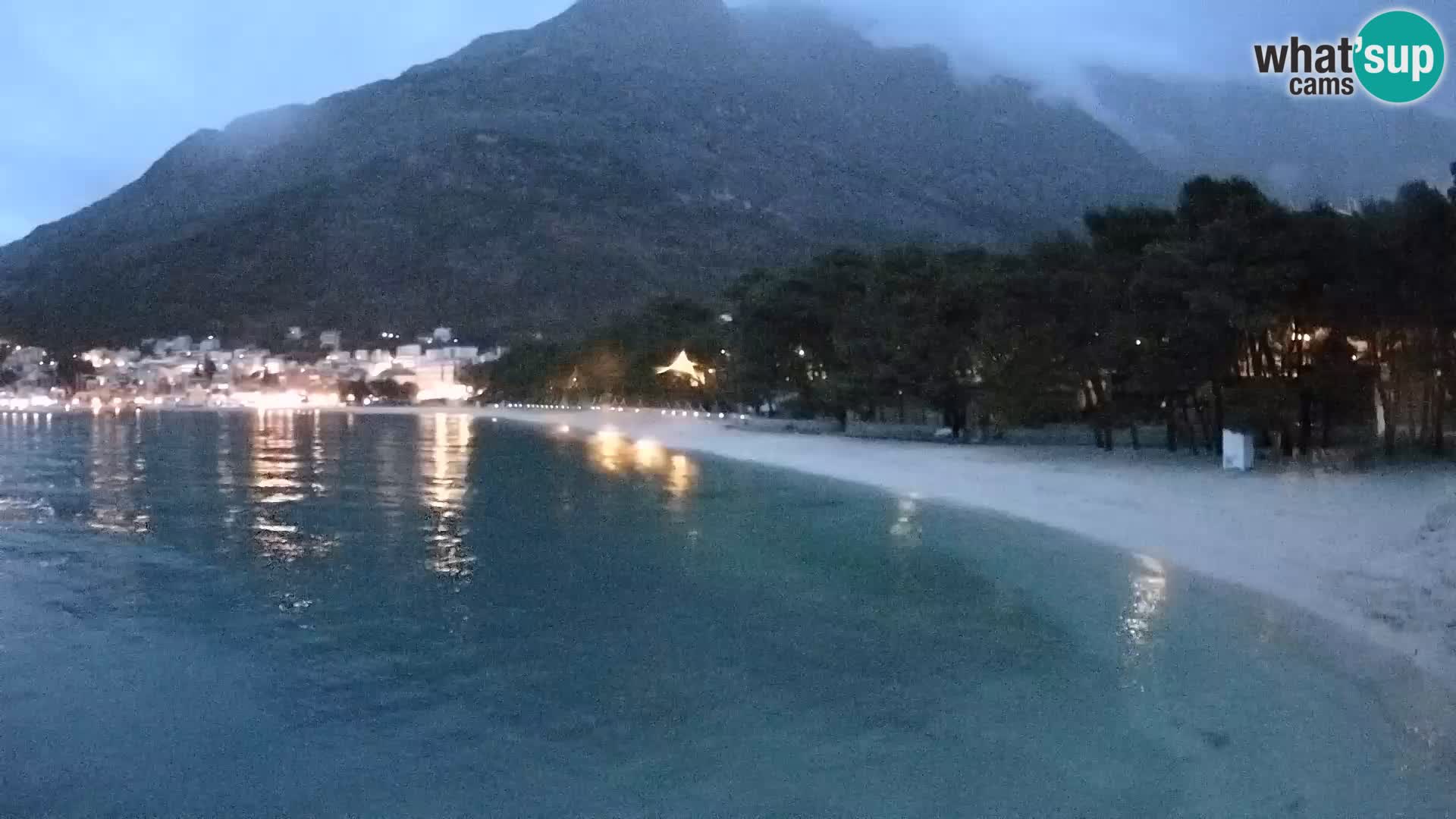 Webcam Baška Voda – Borik, plage Nikolina