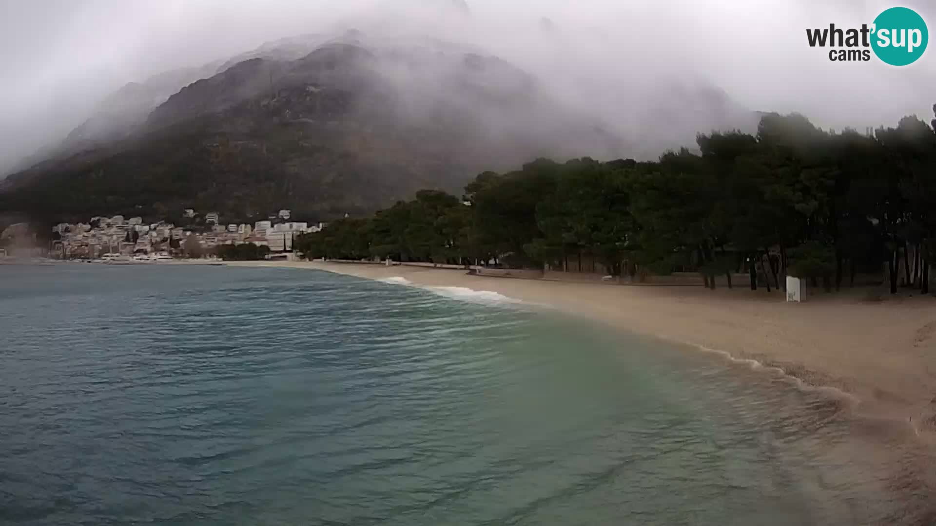 Webcam Baška Voda – Borik, plage Nikolina