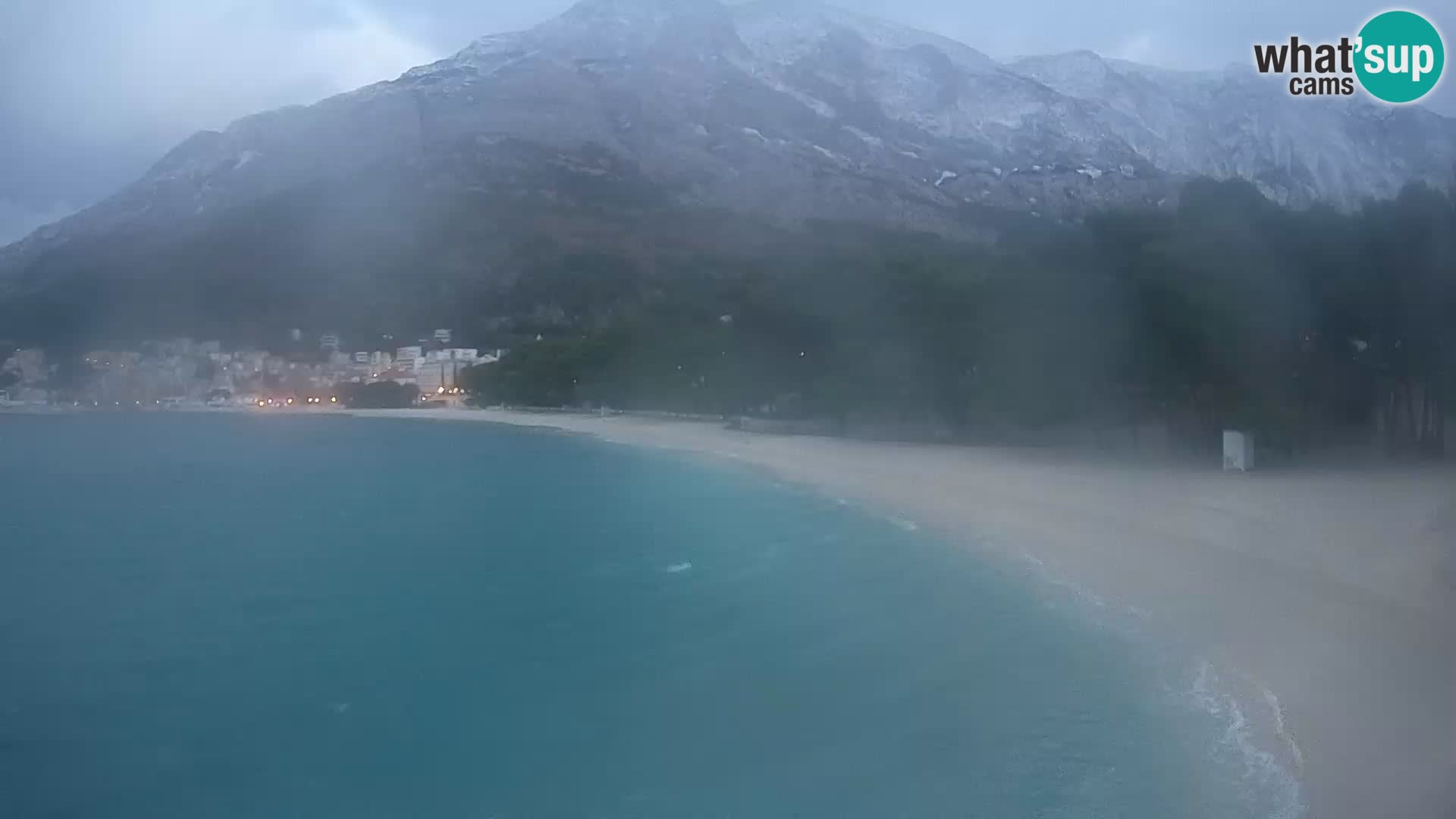 Webcam Live – Baška Voda – Borik, spiaggia Nikolina