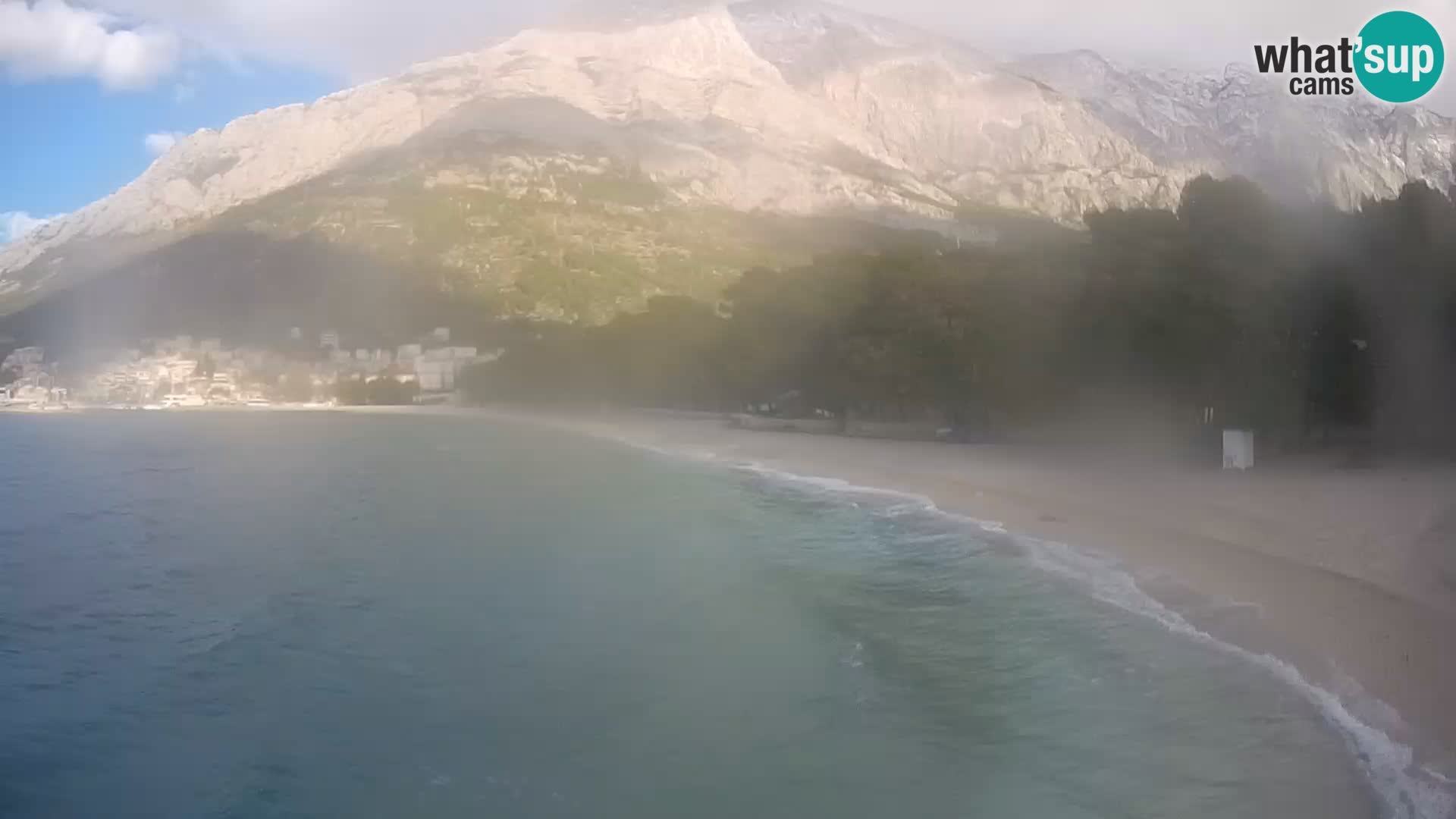 Webcam Baška Voda – Borik, plage Nikolina