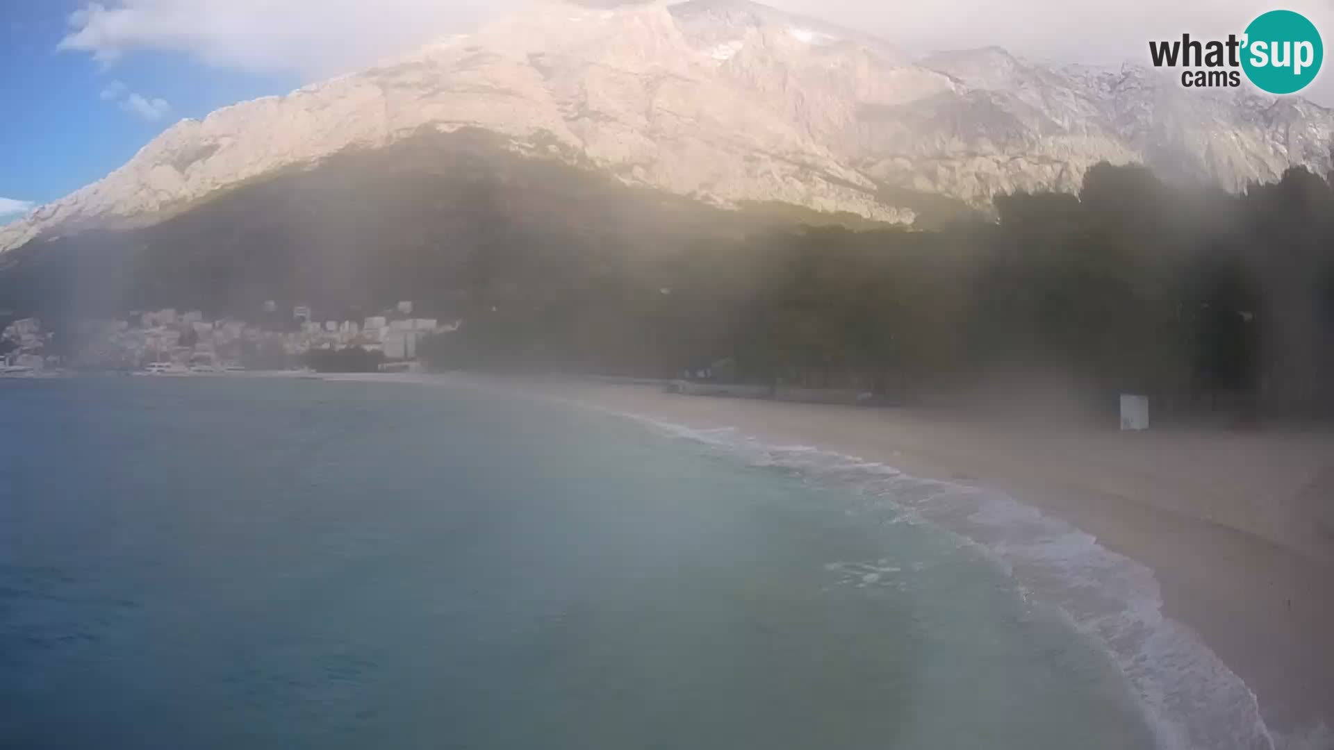 Webcam Live – Baška Voda – Borik, spiaggia Nikolina