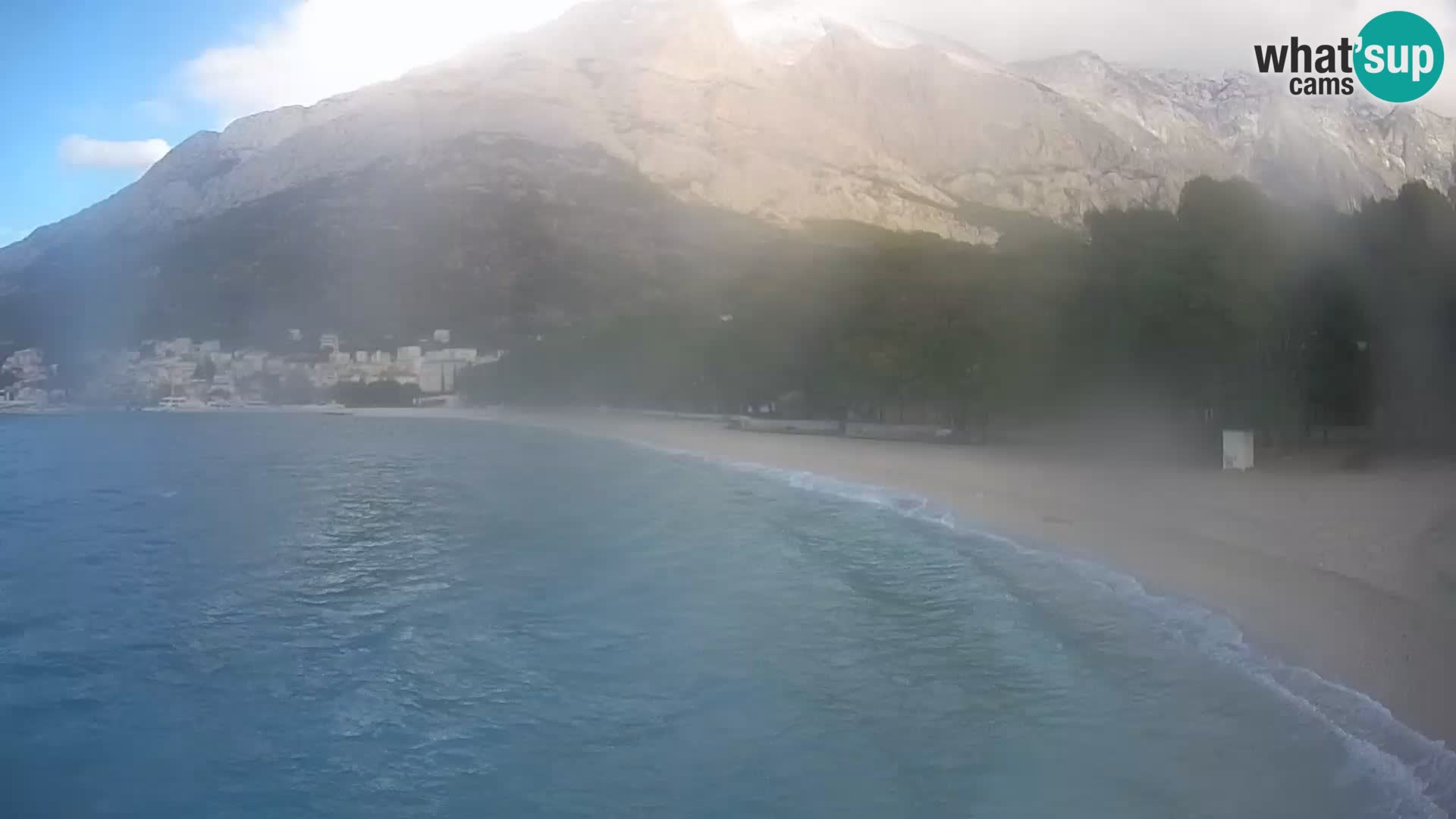 Webcam Live – Baška Voda – Borik, spiaggia Nikolina