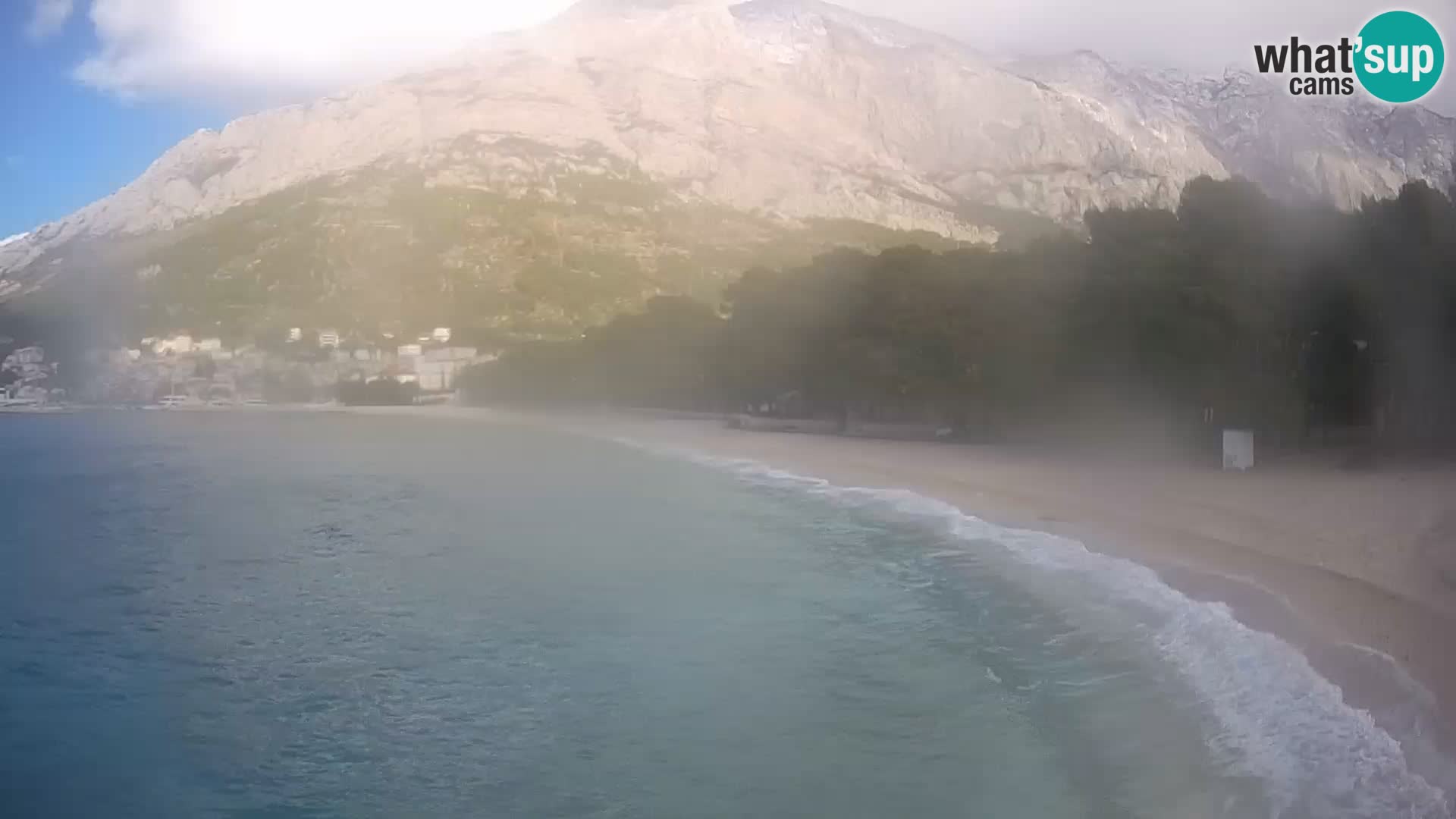 Webcam Live – Baška Voda – Borik, spiaggia Nikolina