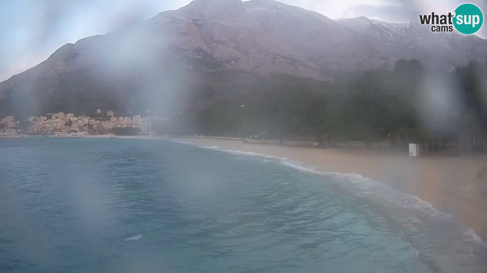 Webcam Baška Voda – Borik, plage Nikolina