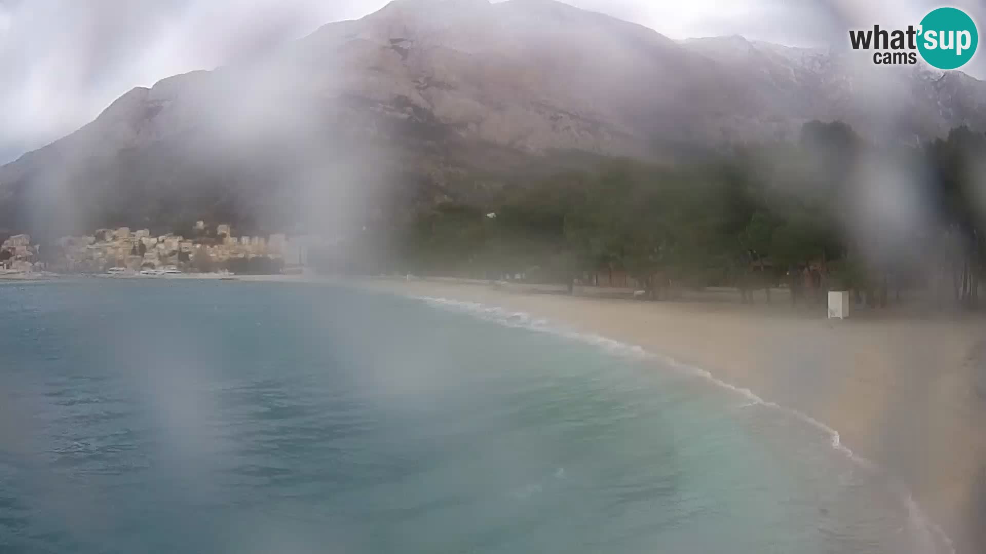 Webcam Baška Voda – Borik, plage Nikolina