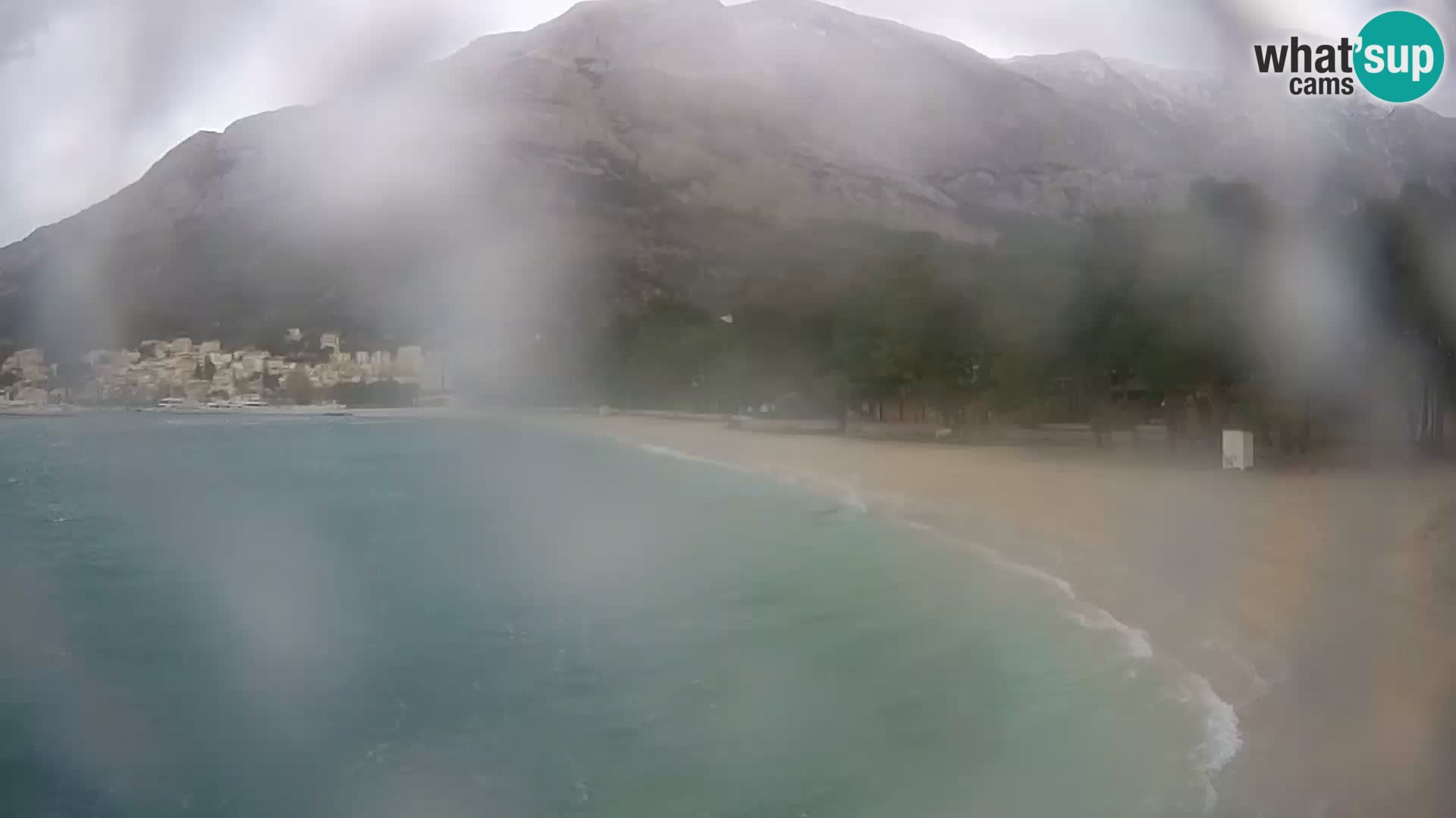 Webcam Baška Voda – Borik, plage Nikolina