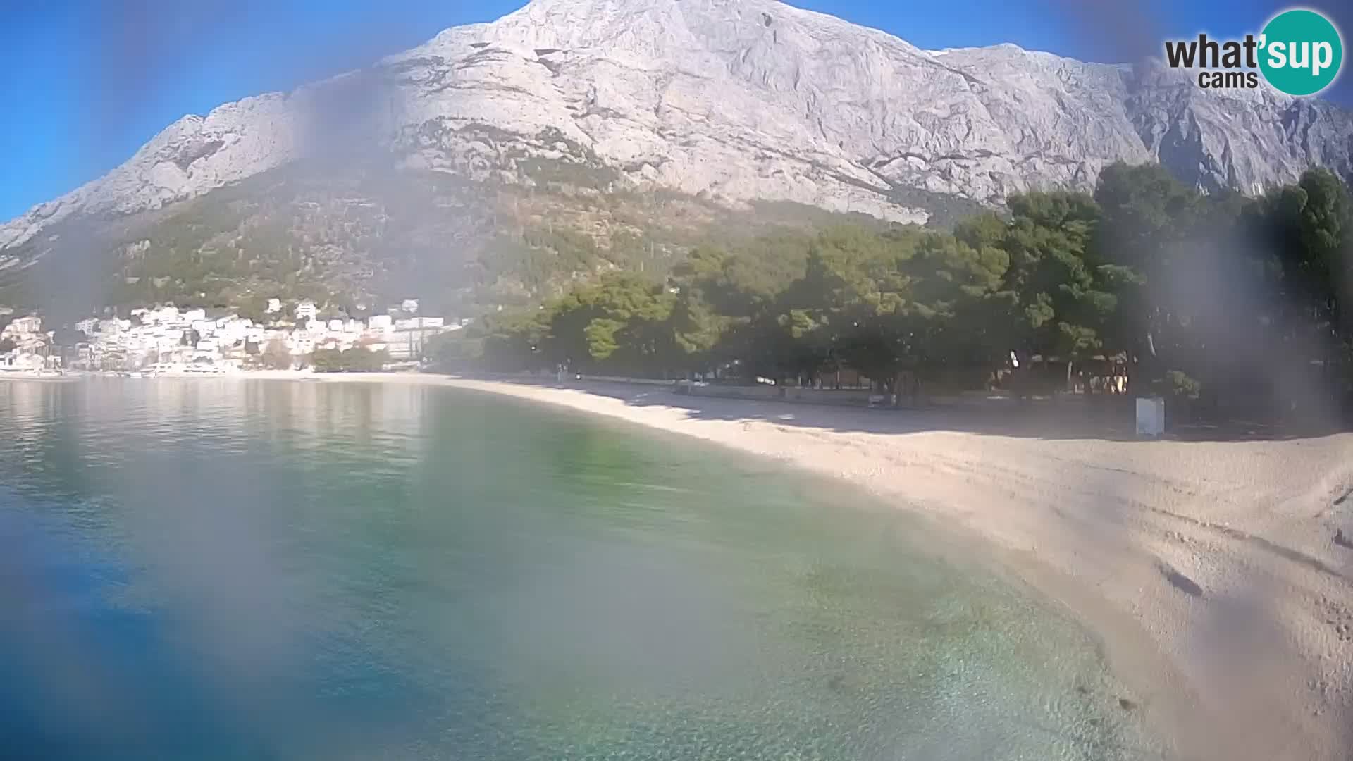 Webcam Live – Baška Voda – Borik, spiaggia Nikolina