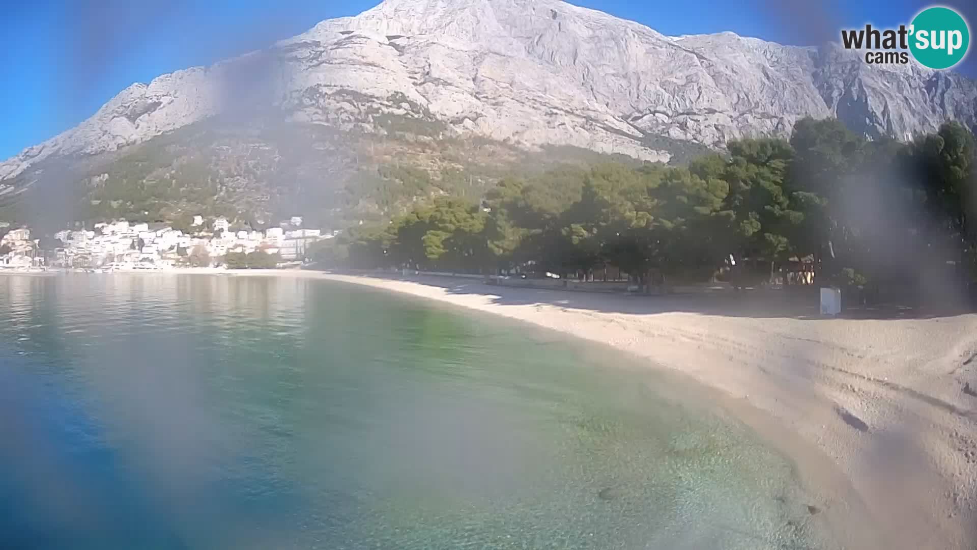 Webcam Live – Baška Voda – Borik, spiaggia Nikolina