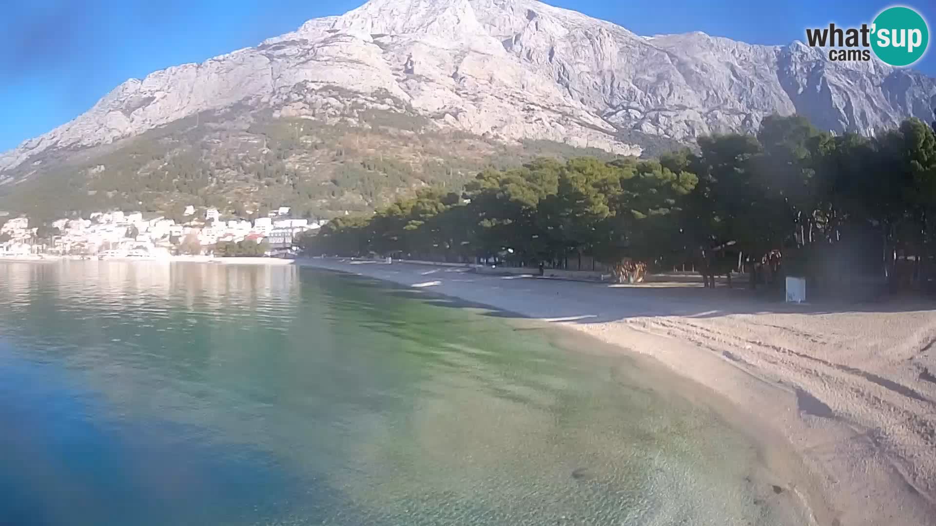 Webcam Baška Voda – Borik, plage Nikolina