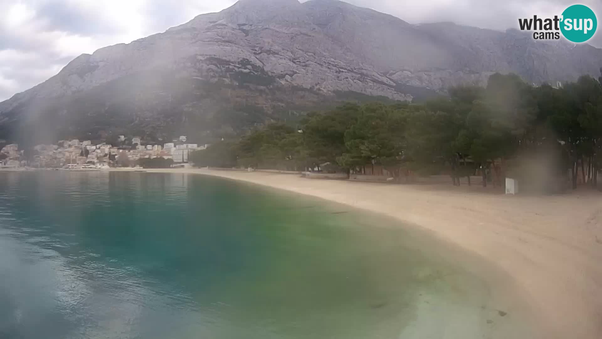 Webcam Baška Voda – Borik, plage Nikolina