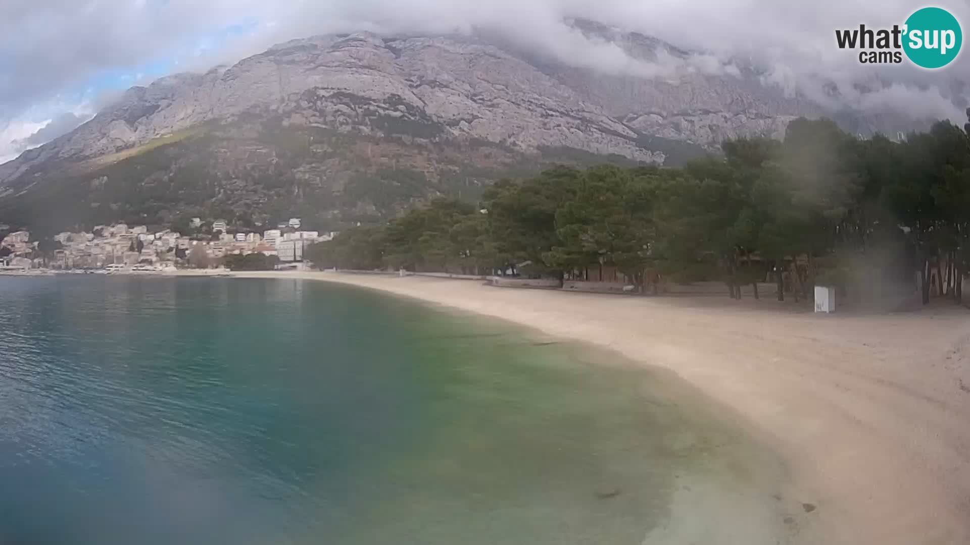 Webcam Baška Voda – Borik, plage Nikolina